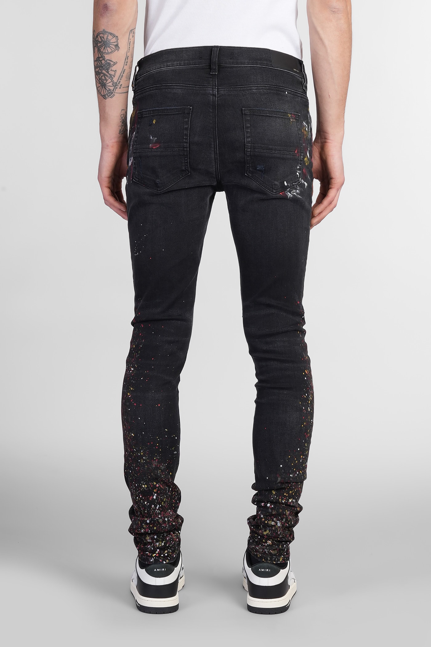 Amiri Painter Skinny Jeans In Black