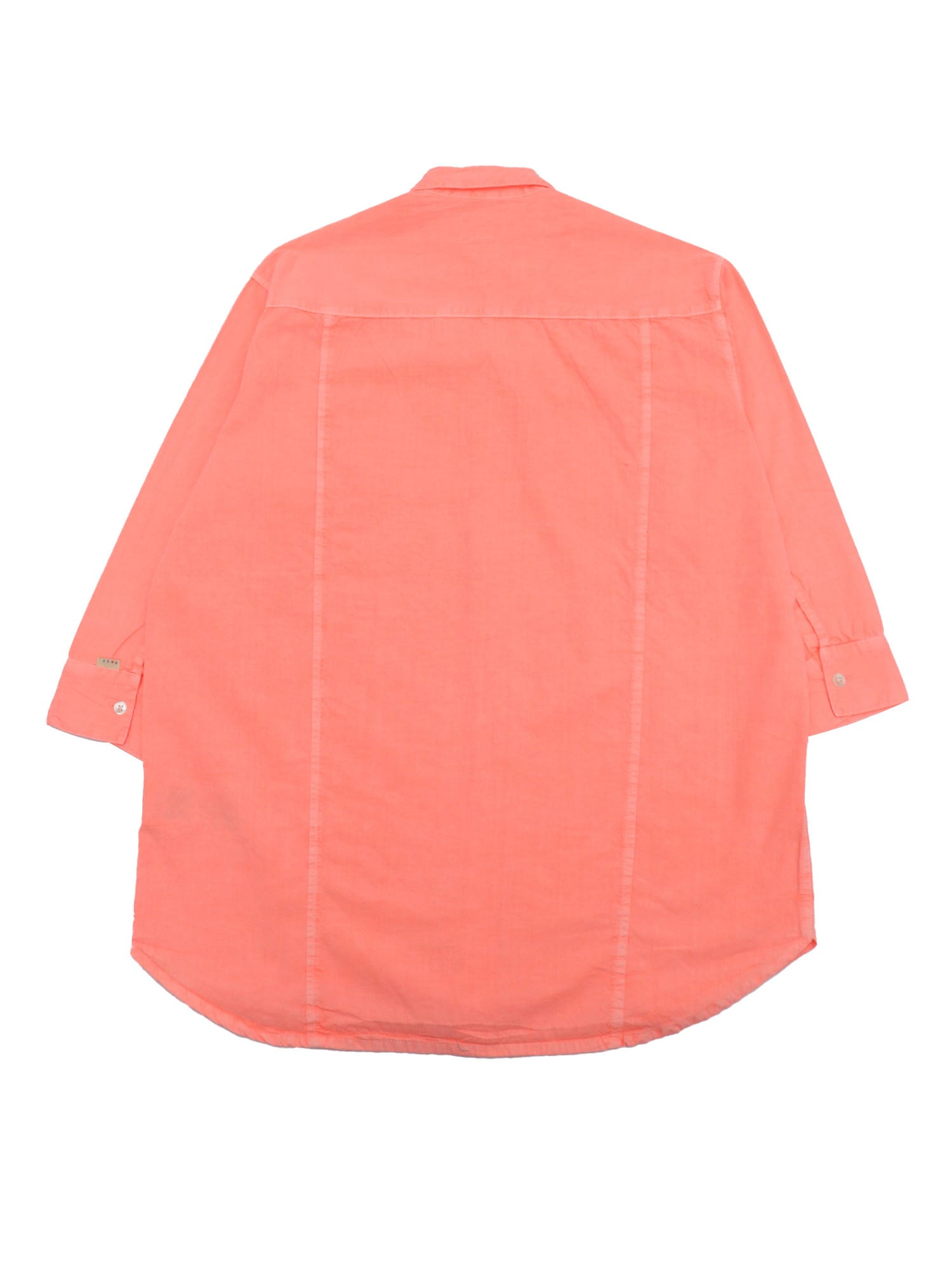 Bellerose Winie Button-down Pocket Shirt Dress In Orange