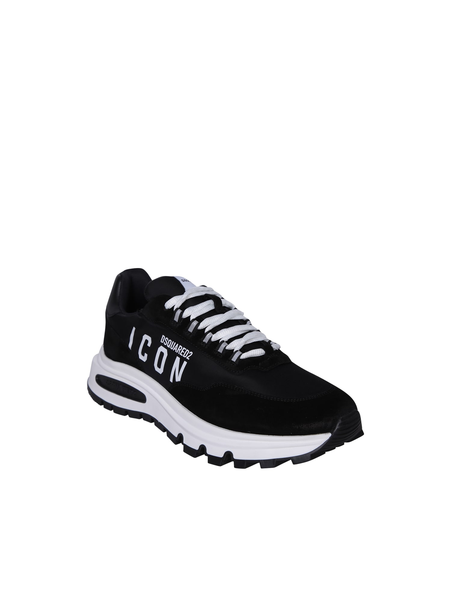 Shop Dsquared2 Be Icon Black Sneakers