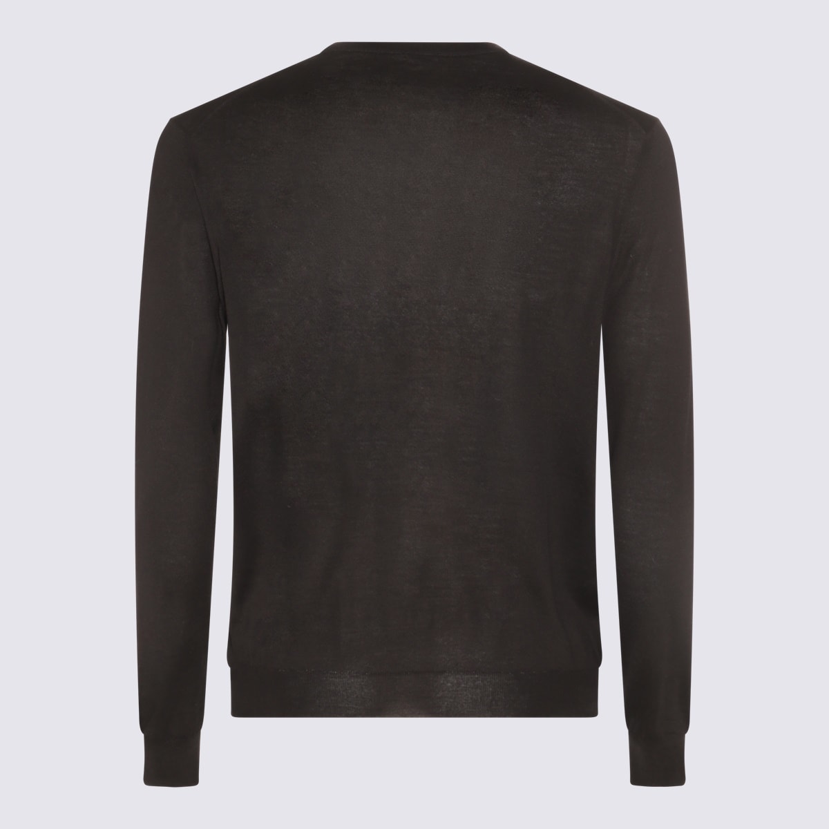 Shop Malo Black Wool Knitwear