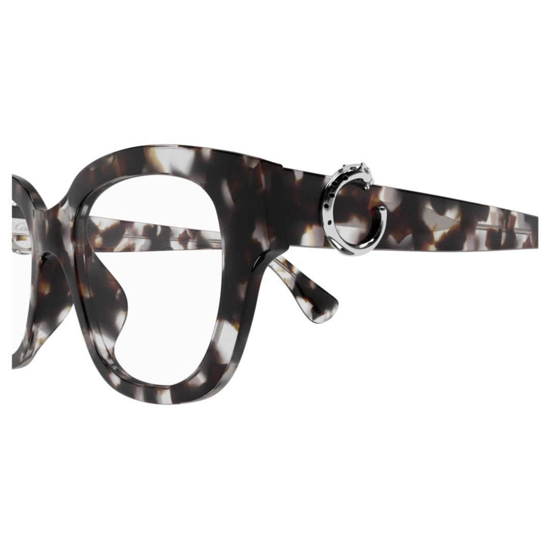 Cartier Rectangle Frame Glasses In Black