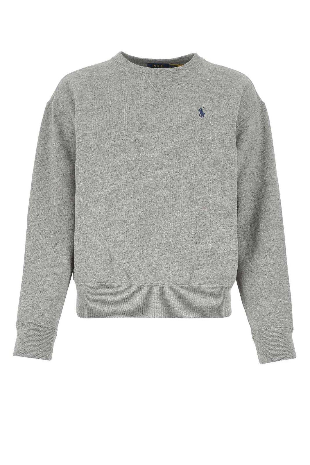 Shop Ralph Lauren Logo Embroidered Sweatshirt