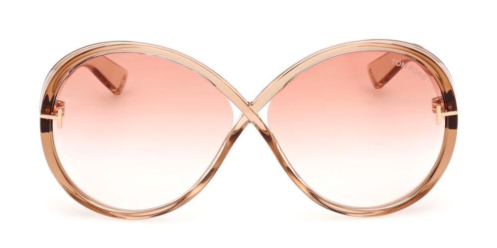 Shop Tom Ford Edie Oversized Sunglasses In 45t
