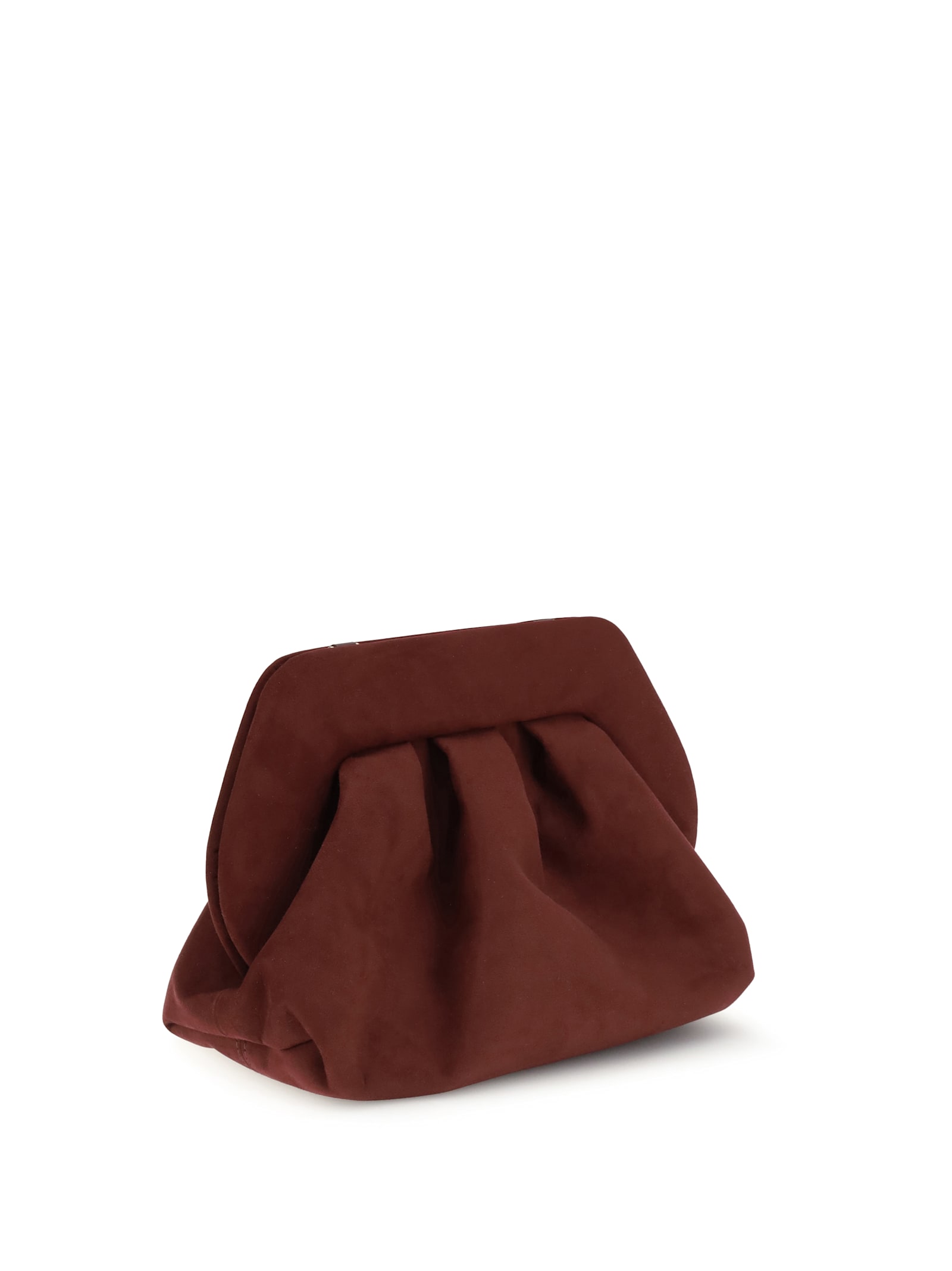 Themoirè Bios Suede Clutch Bag