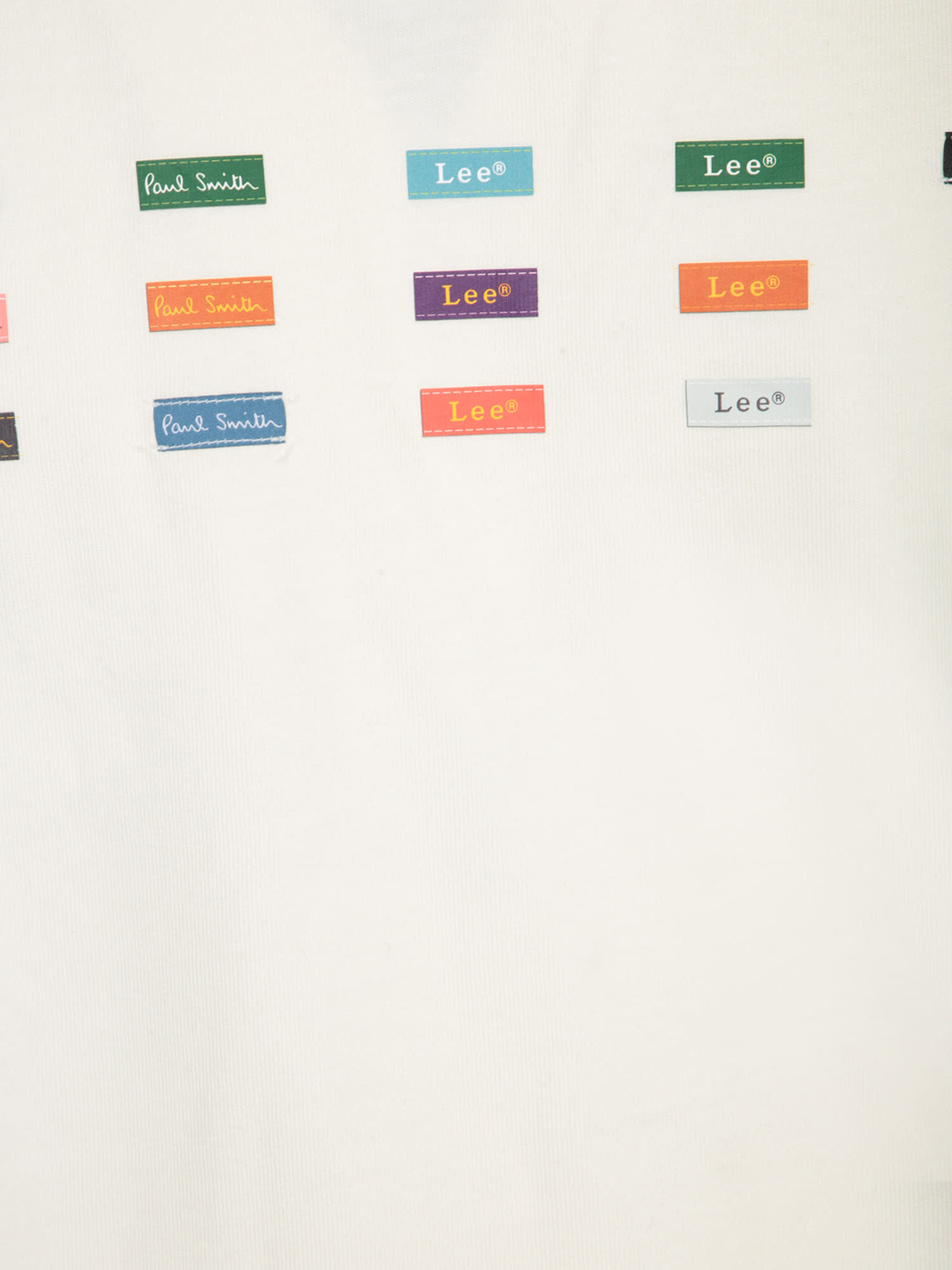 PAUL SMITH COTTON T-SHIRT WITH MULTICOLOR LOGO