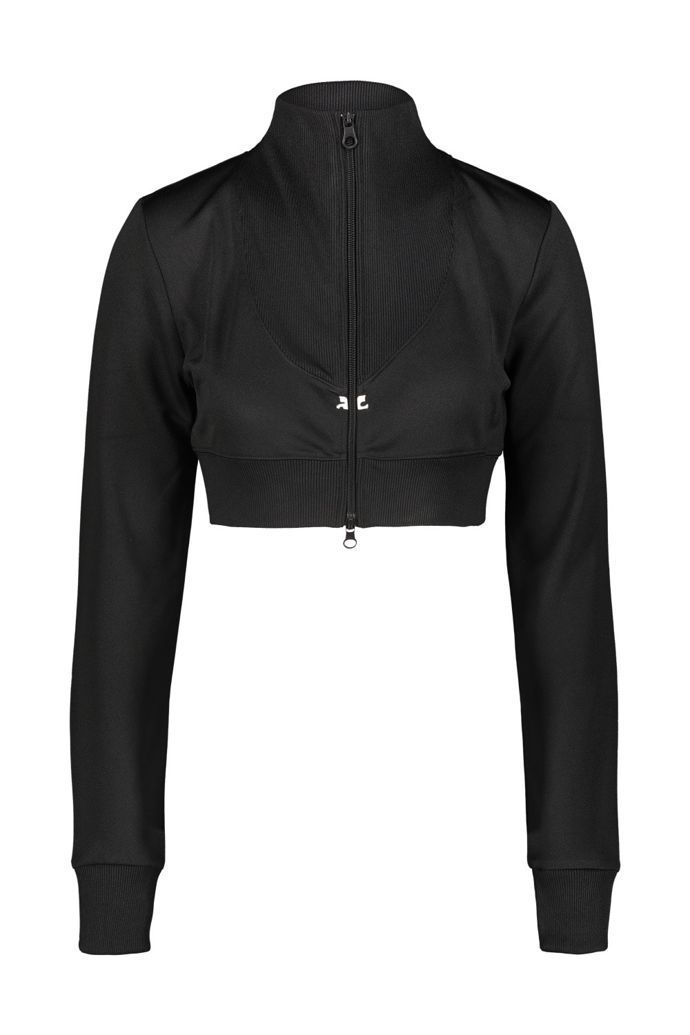 Shop Courrèges Tracksuit Jacket In Black