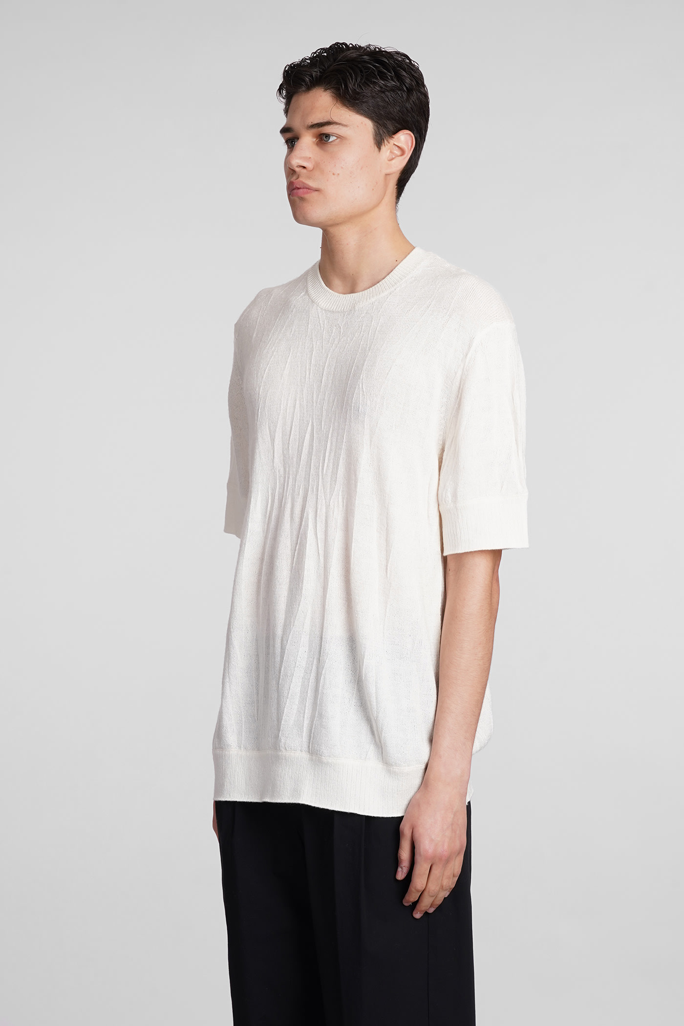 Shop Helmut Lang Knitwear In Beige Wool