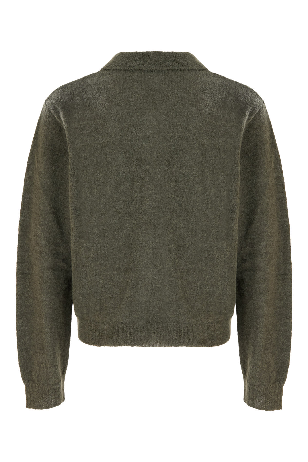 Our Legacy Dark Green Alpaca Blend Cardigan In Green