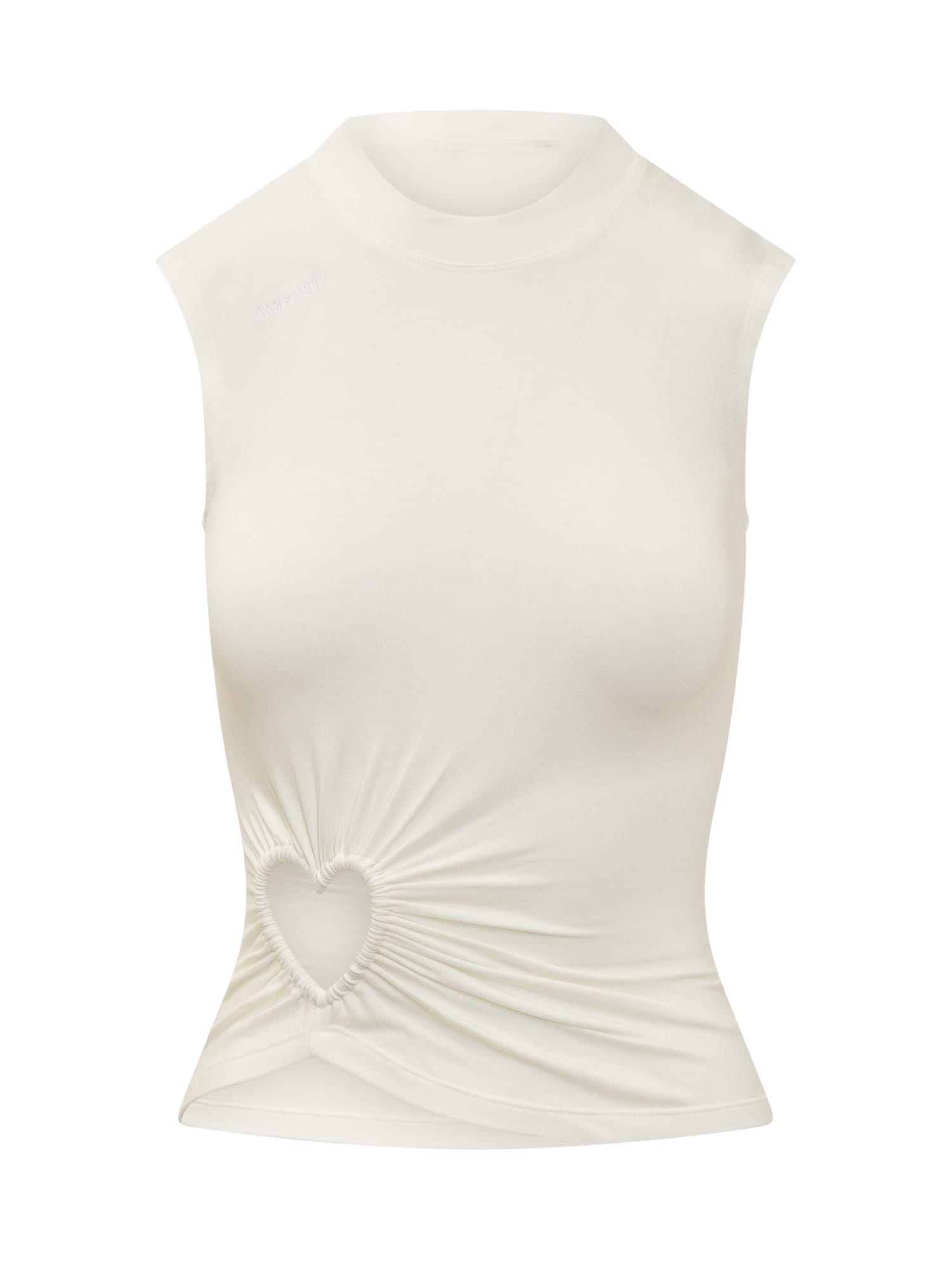 White Viscose Blend Dress Top