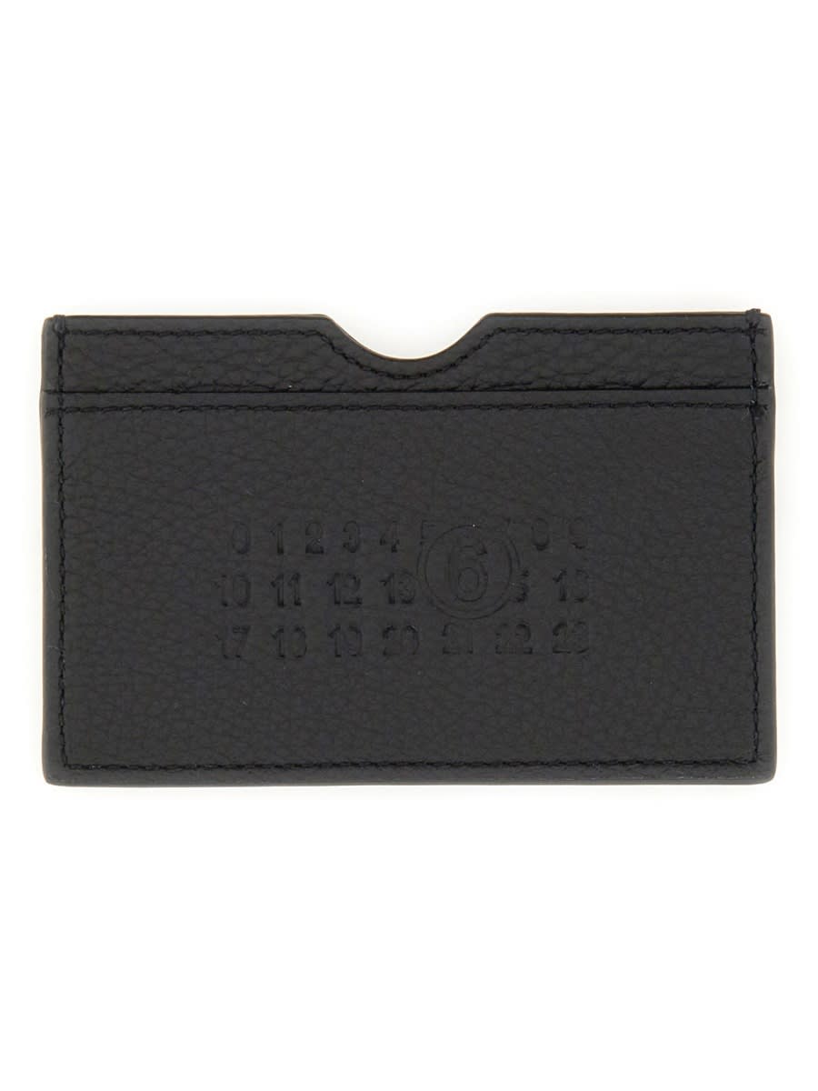 Shop Mm6 Maison Margiela Card Holder With Logo In Black