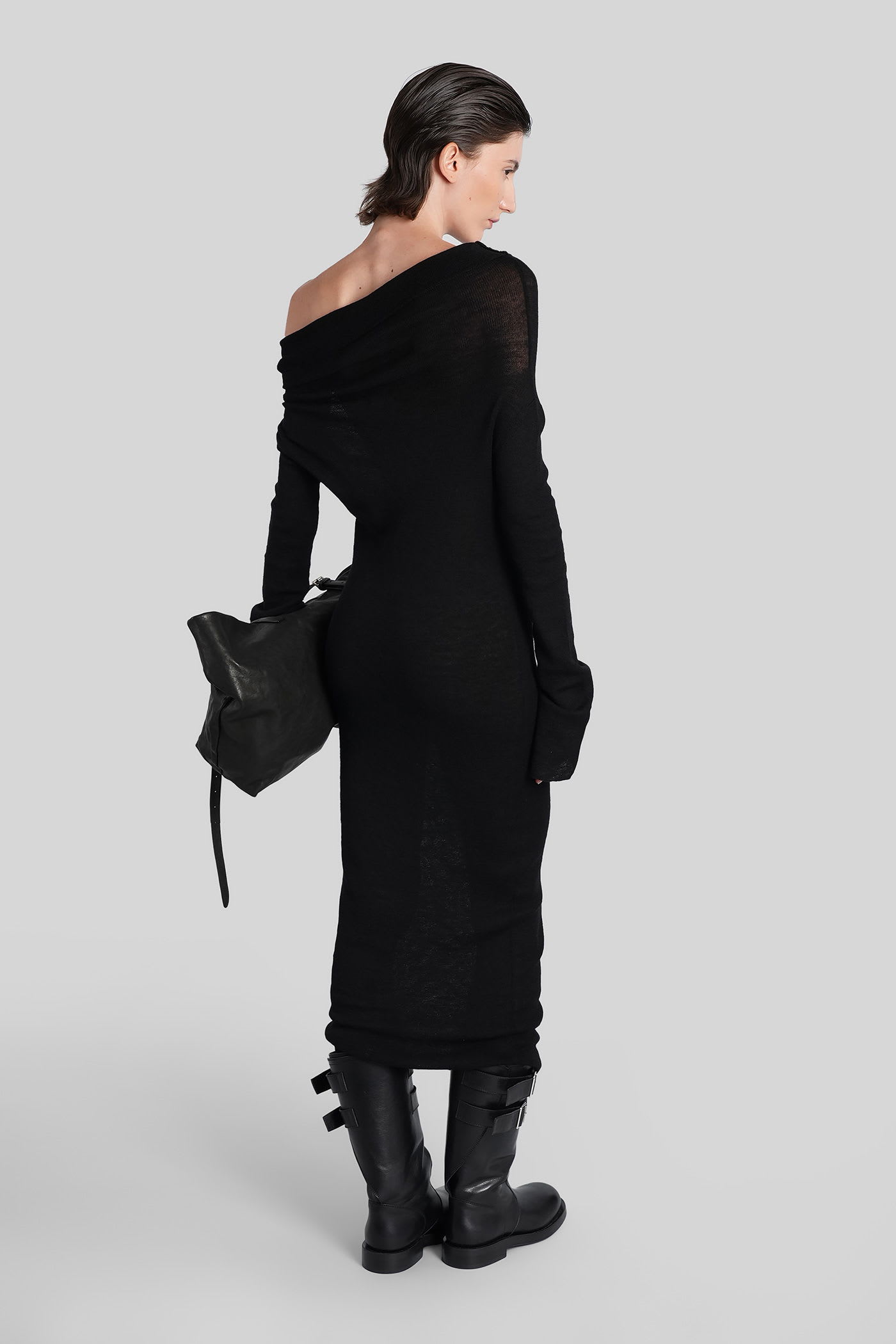 Ann Demeulemeester Barbro In Black Wool In Black