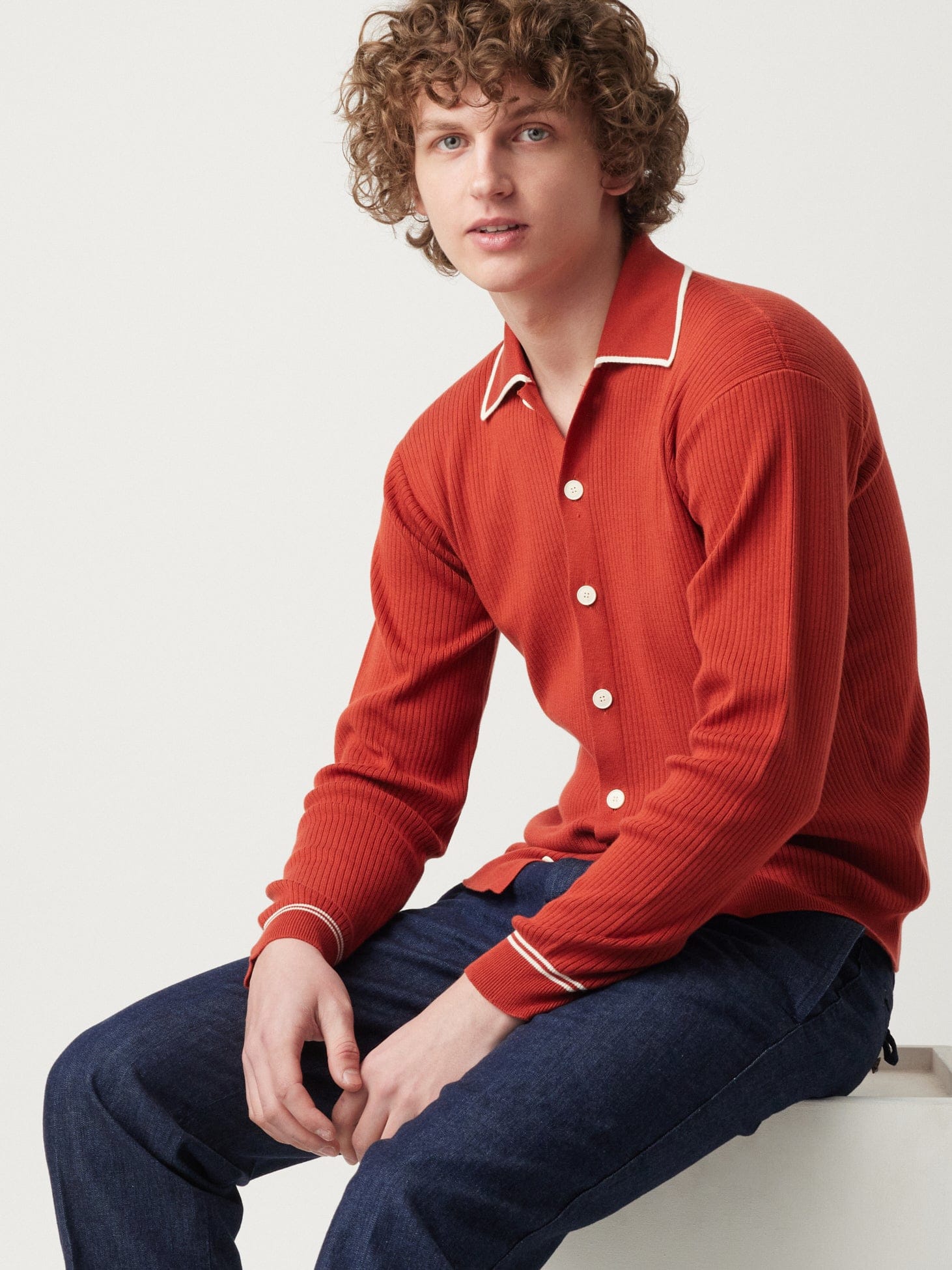 Doppiaa Aagar Rust Knitted Shirt