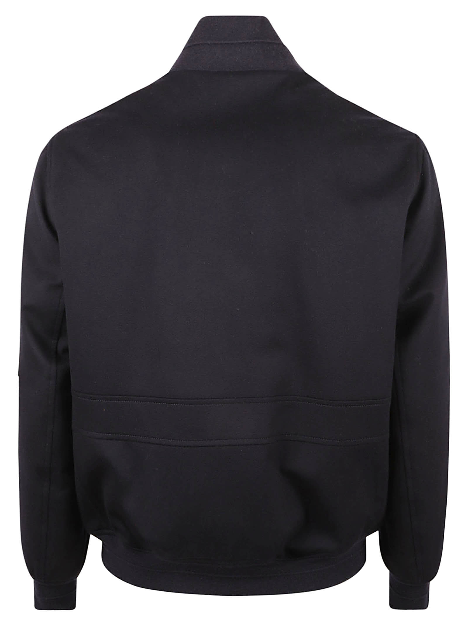 Brunello Cucinelli Pocket Sleeve Jacket In Navy/dark Grey