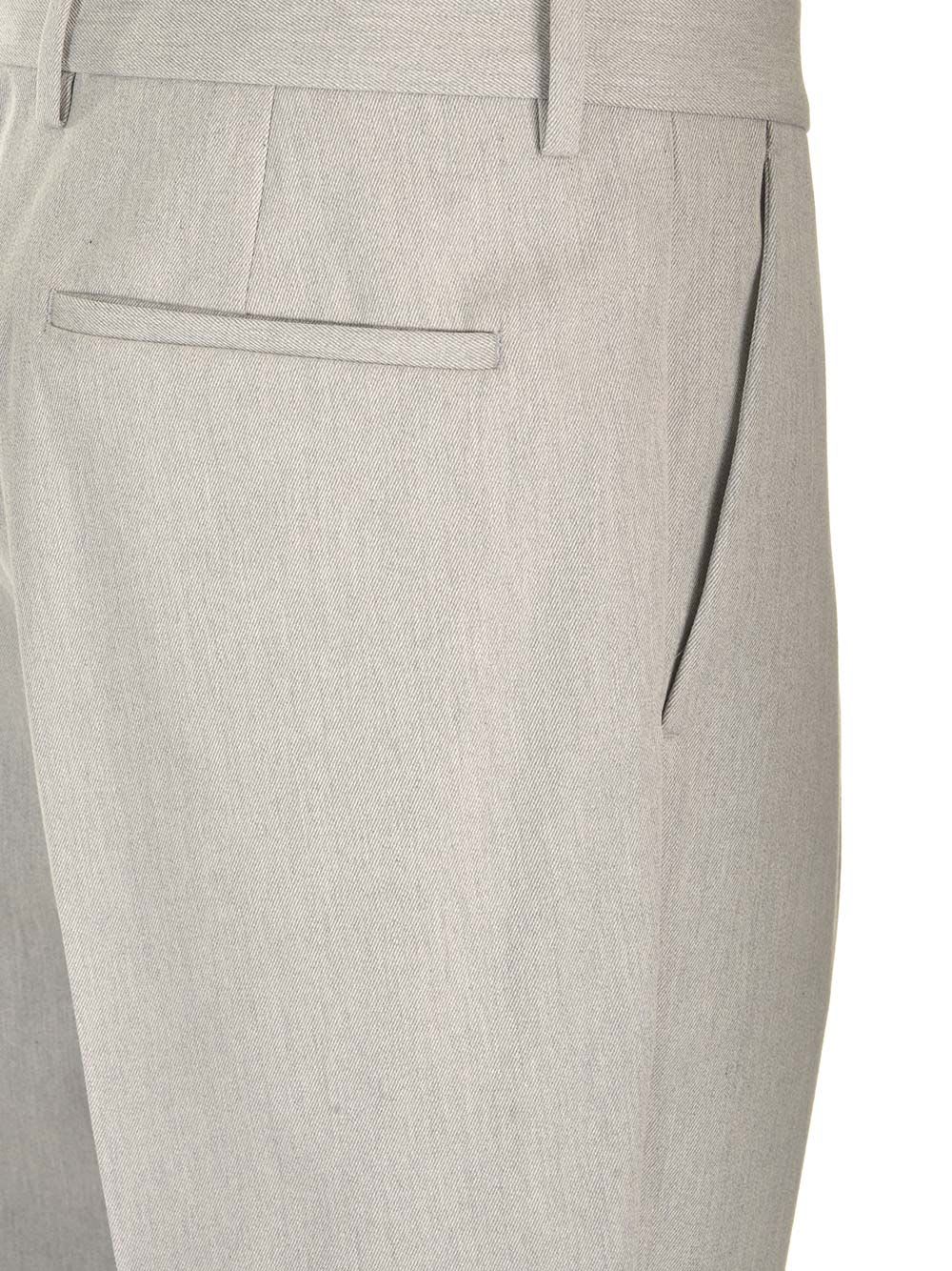 Shop Brunello Cucinelli Leisure Fit Trousers In Grey