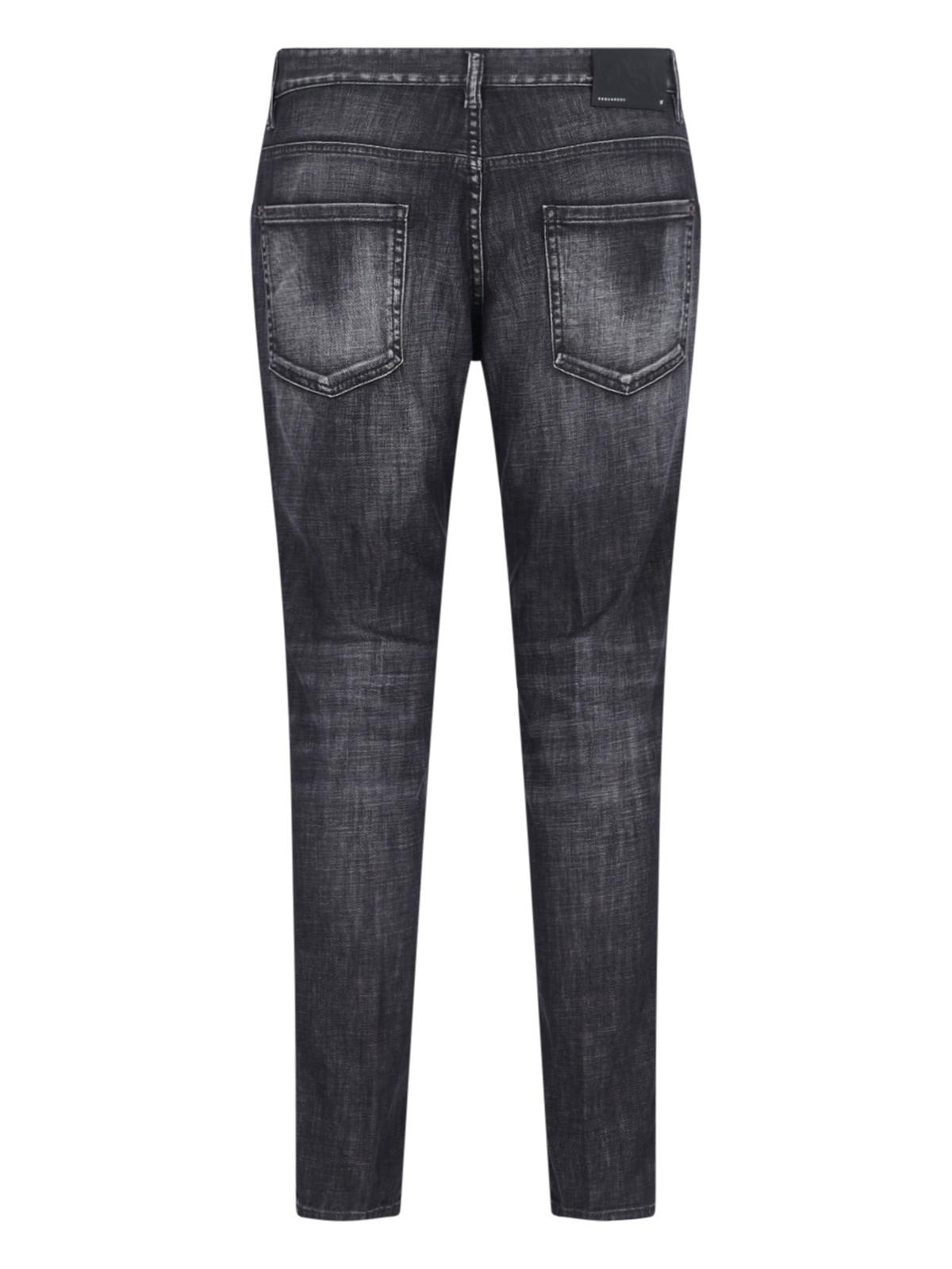 Shop Dsquared2 Skater Slim Jeans In Black