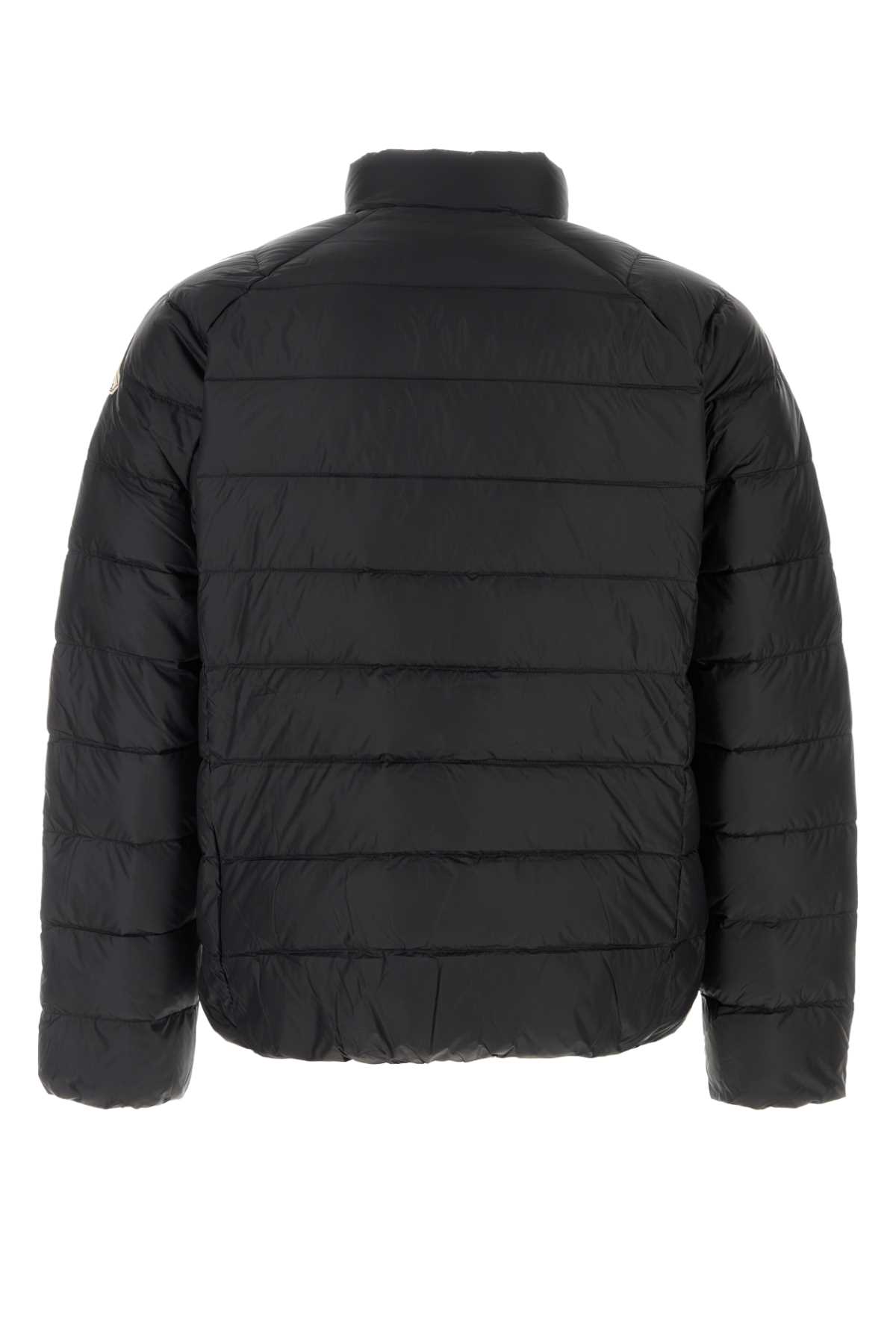 Pyrenex High Neck Padded Down Jacket With Quilted Texture In Black
