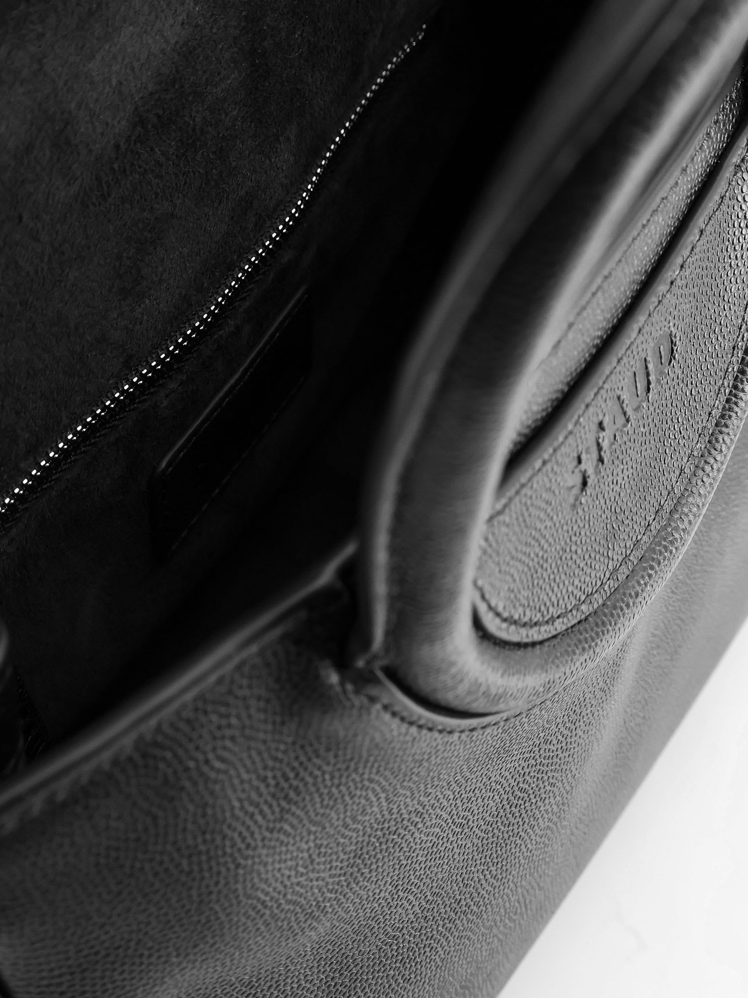 Staud Structured Textured Top Handle Shoulder Bag In Black