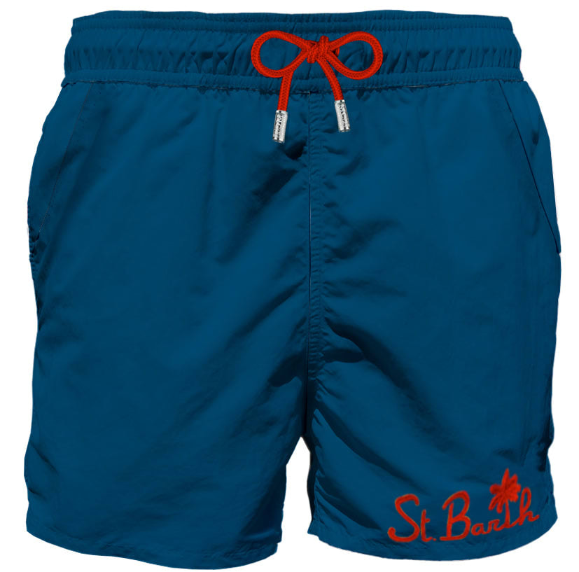 MC2 Saint Barth Blue Man Swim Shorts With Pocket
