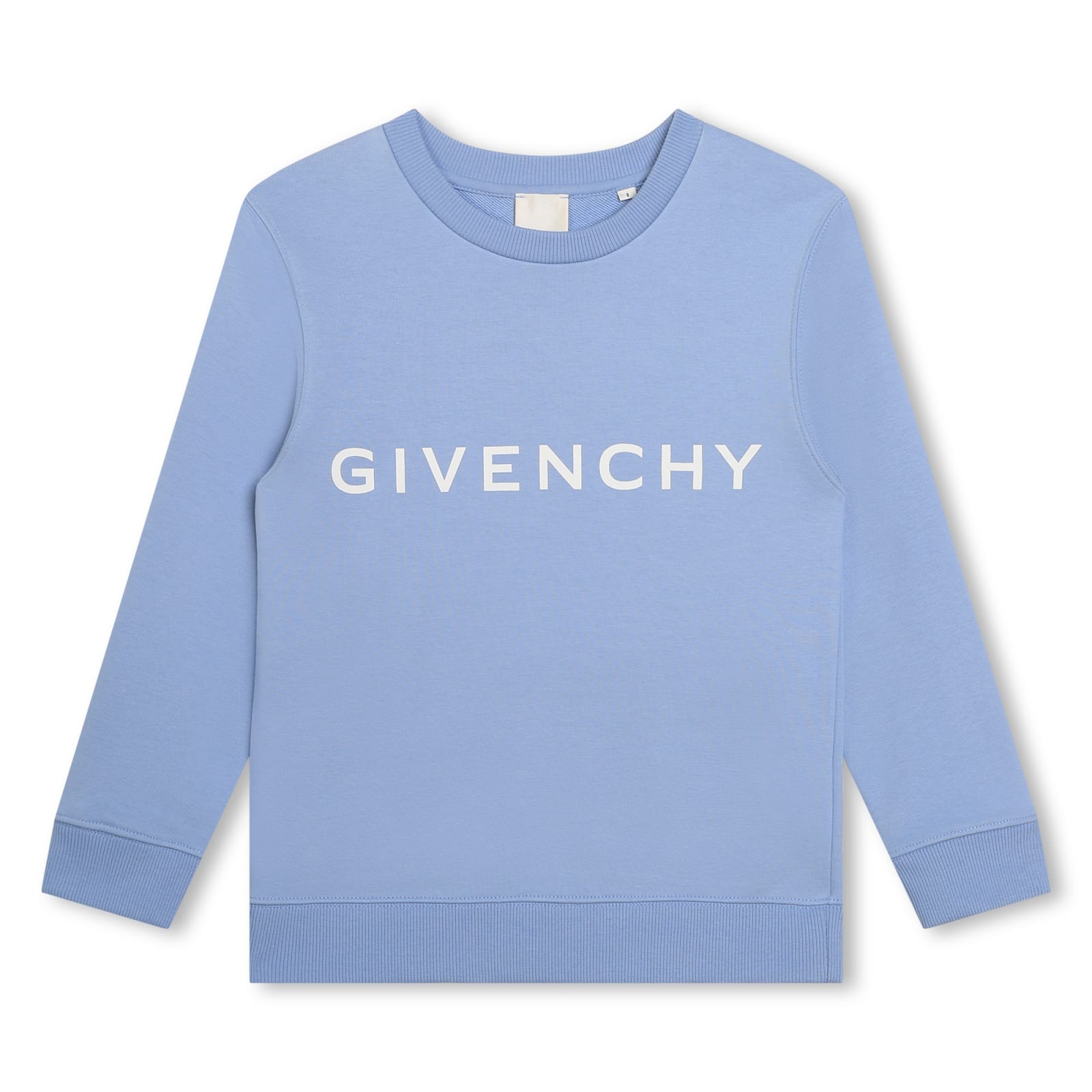 Shop Givenchy Felpa Con Logo In Blu Cielo