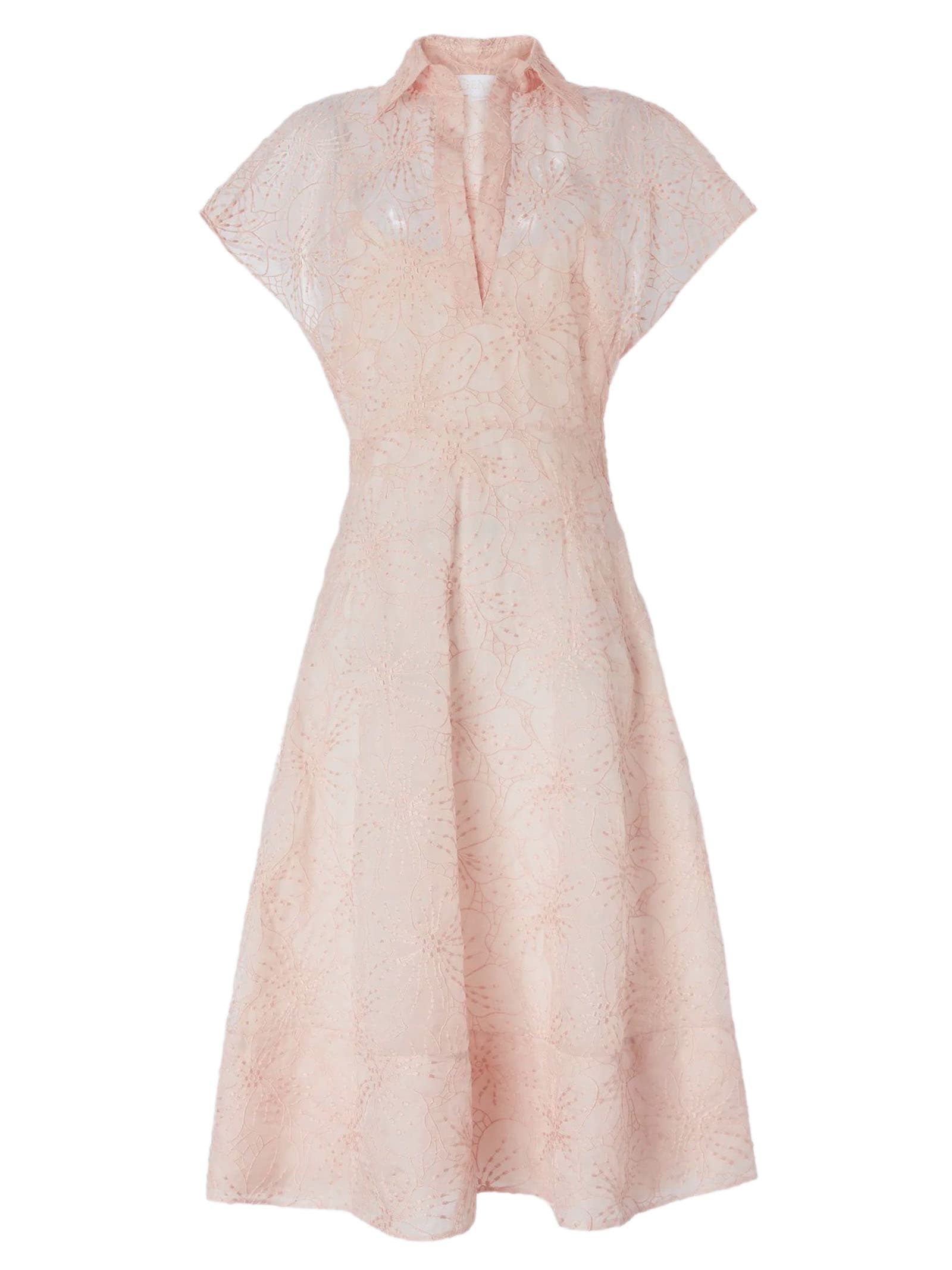 Pink Silk Dress