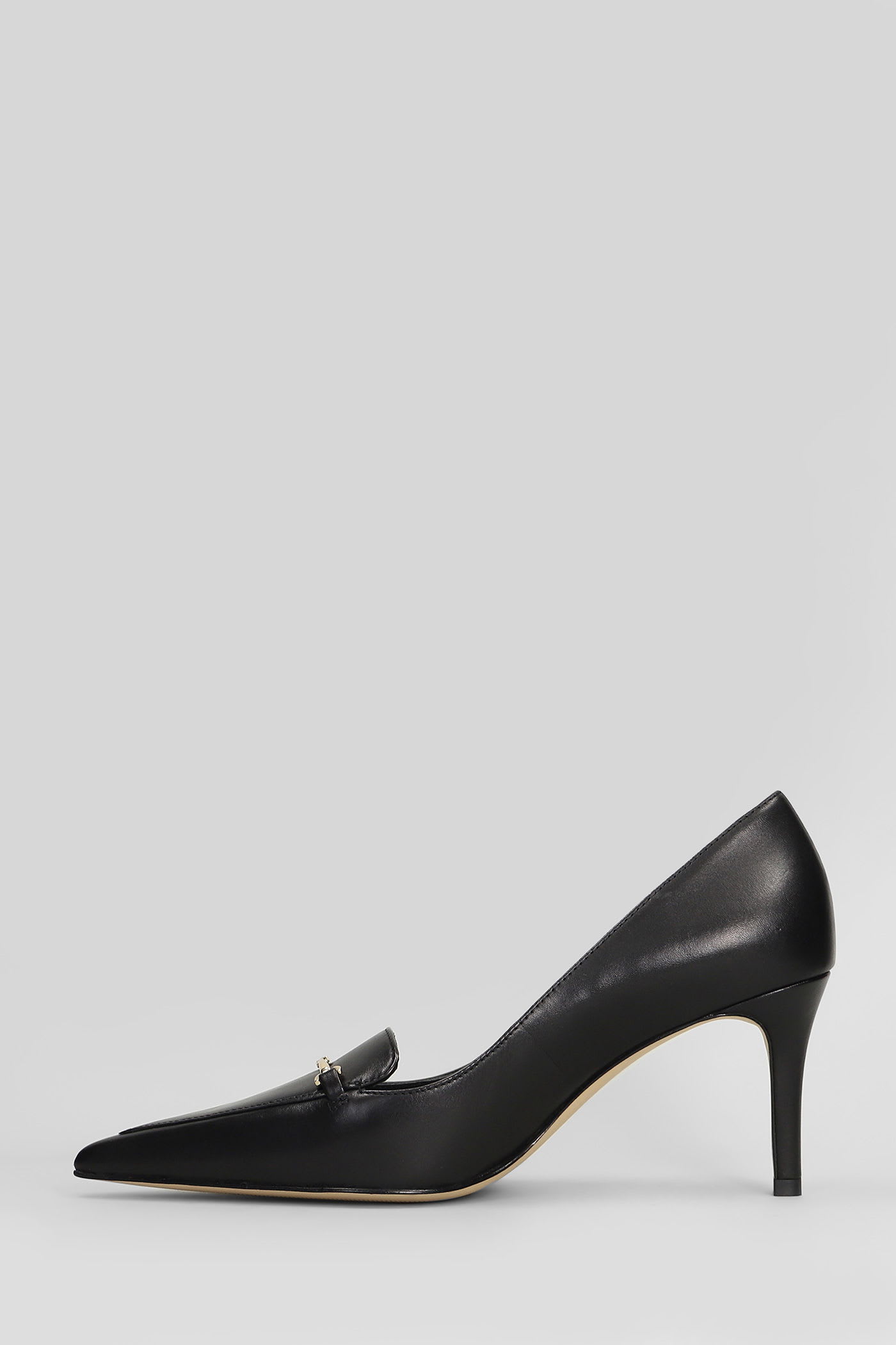 Michael Kors Lena Pump Pumps In Black Leather In Black