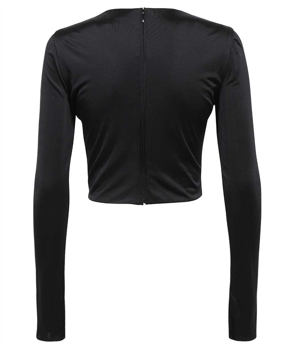 Versace Dua Lipa X  Viscose Top In Black