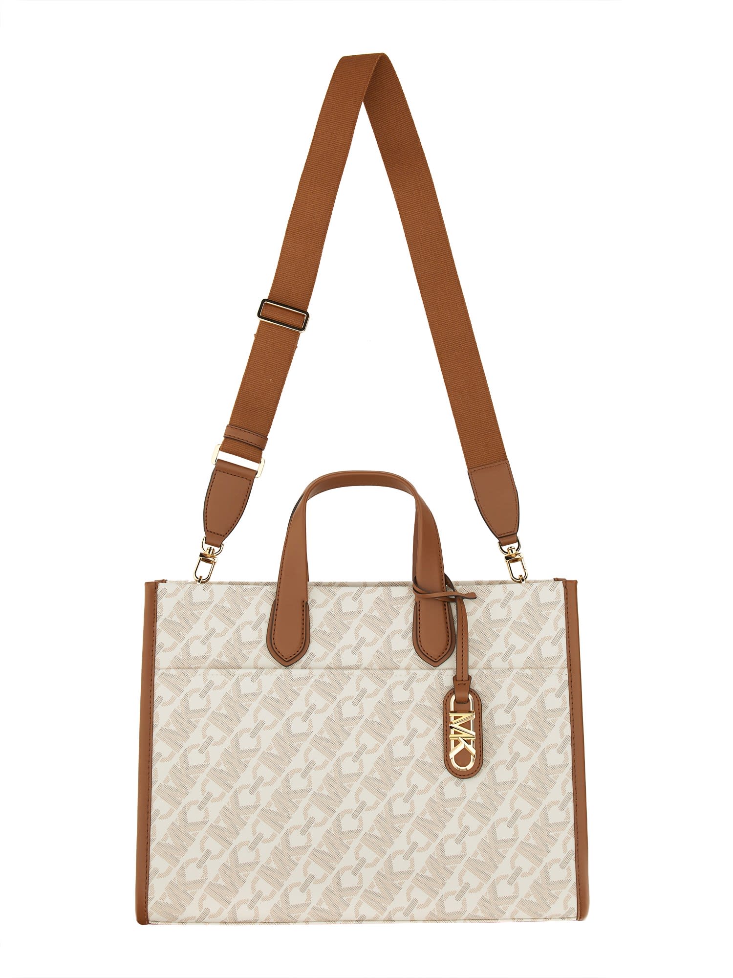 MICHAEL MICHAEL KORS GIGI LARGE EMPIRE SIGNATURE LOGO TOTE BAG