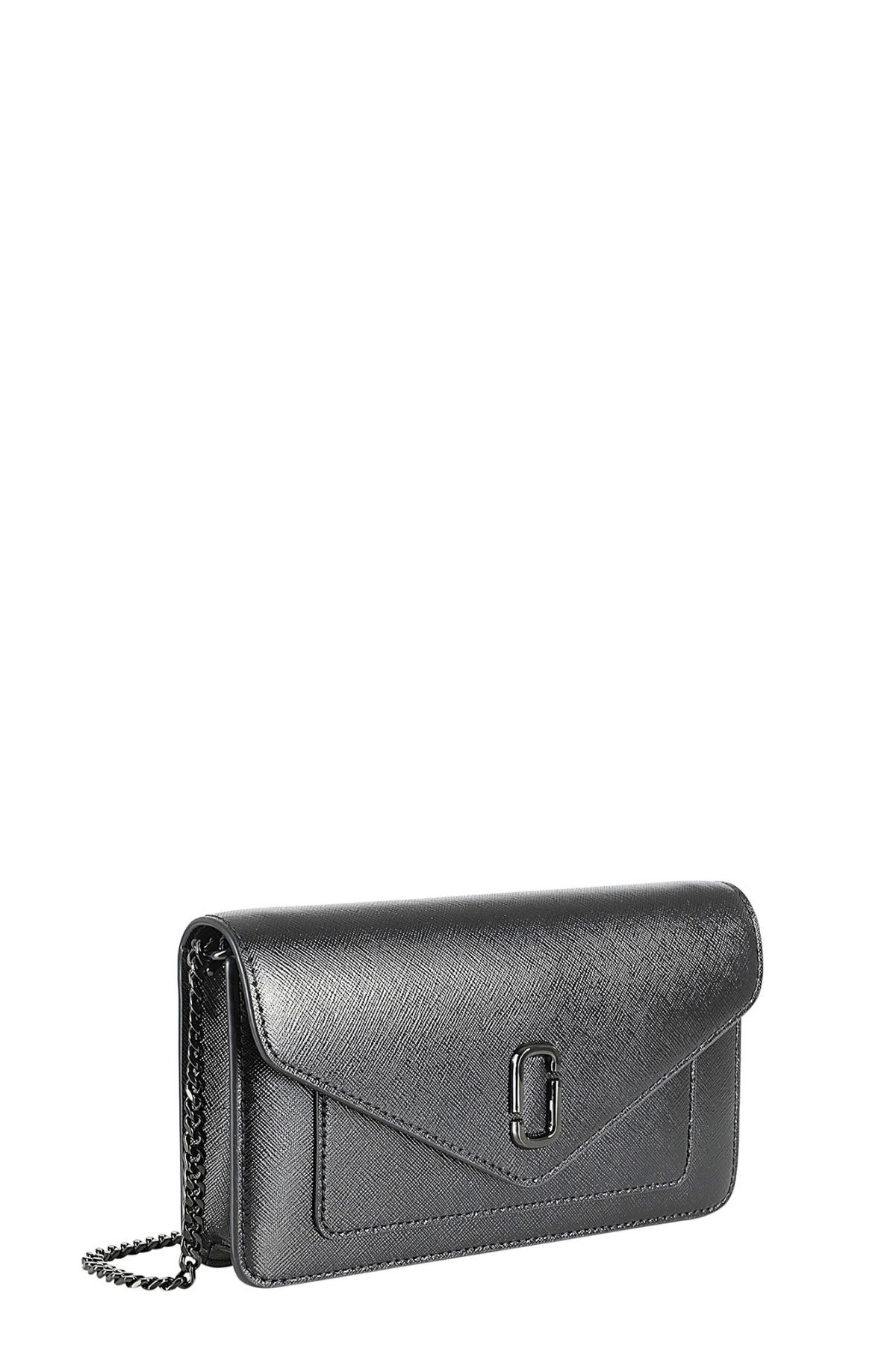 Shop Marc Jacobs The Longshot Chain Wallet In Black