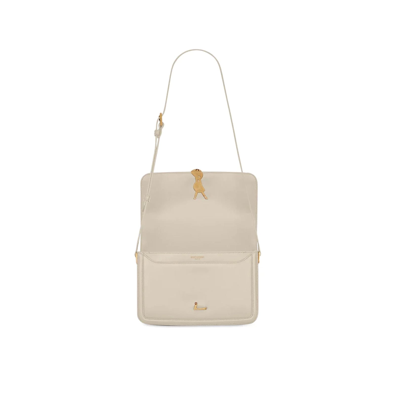 Saint Laurent Solferino Medium Shoulder Bag In White