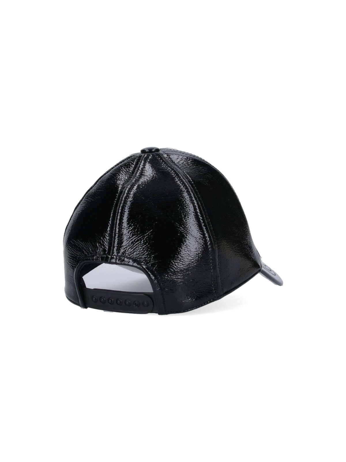 Shop Courrèges Reedition Vinyl Baseball Cap In Black