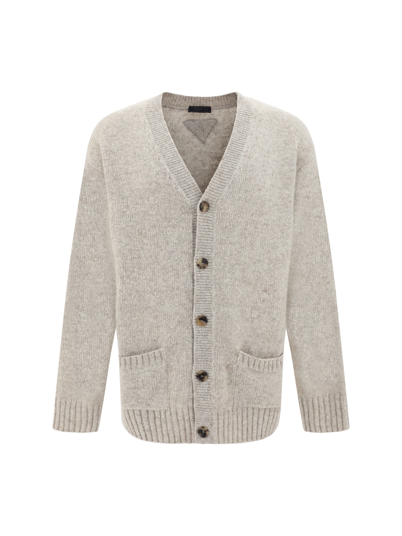 Shop Prada Cardigan In Deserto