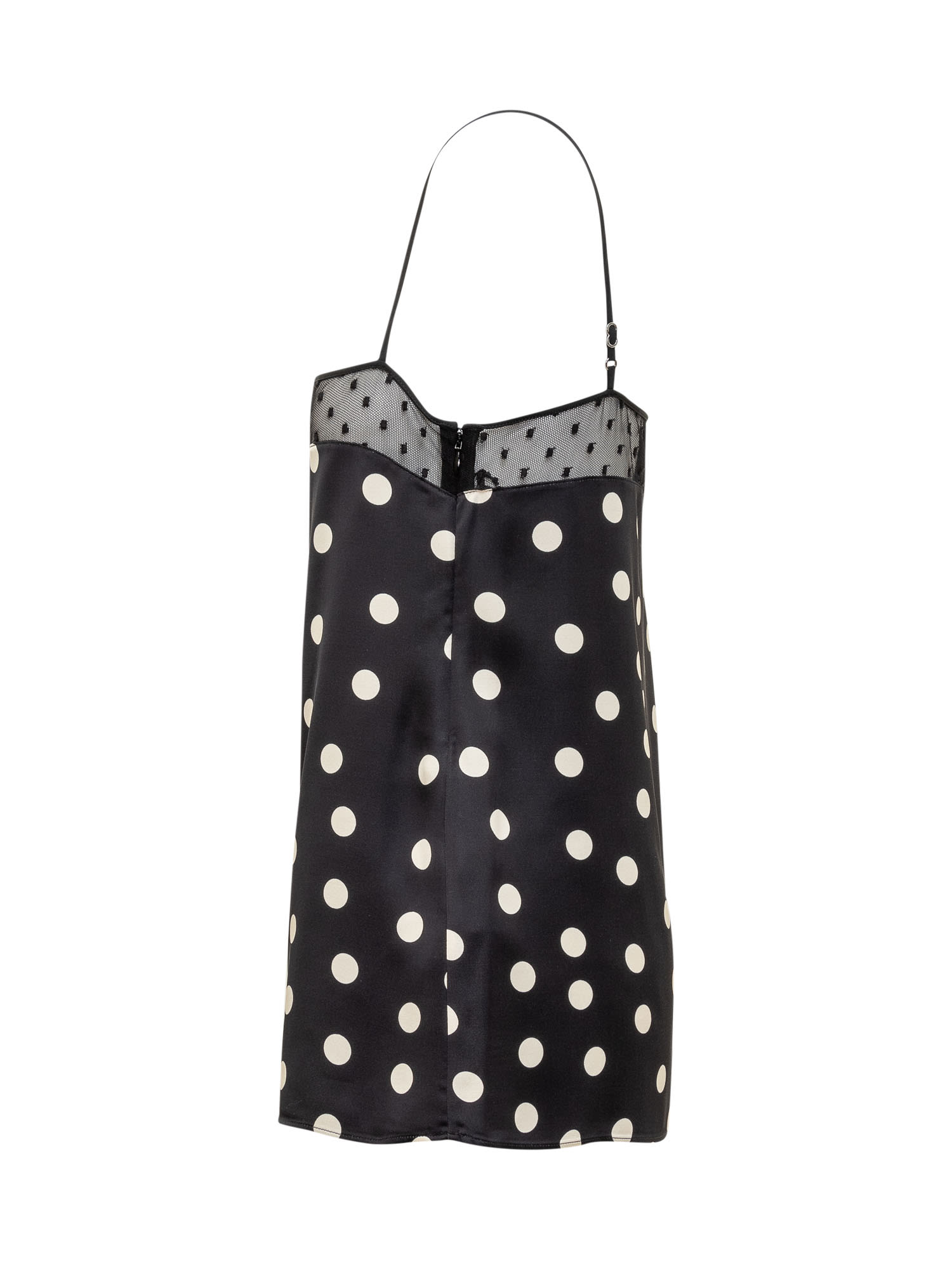 Shop Stella Mccartney Top With Polka Dot Pattern In Black/cream