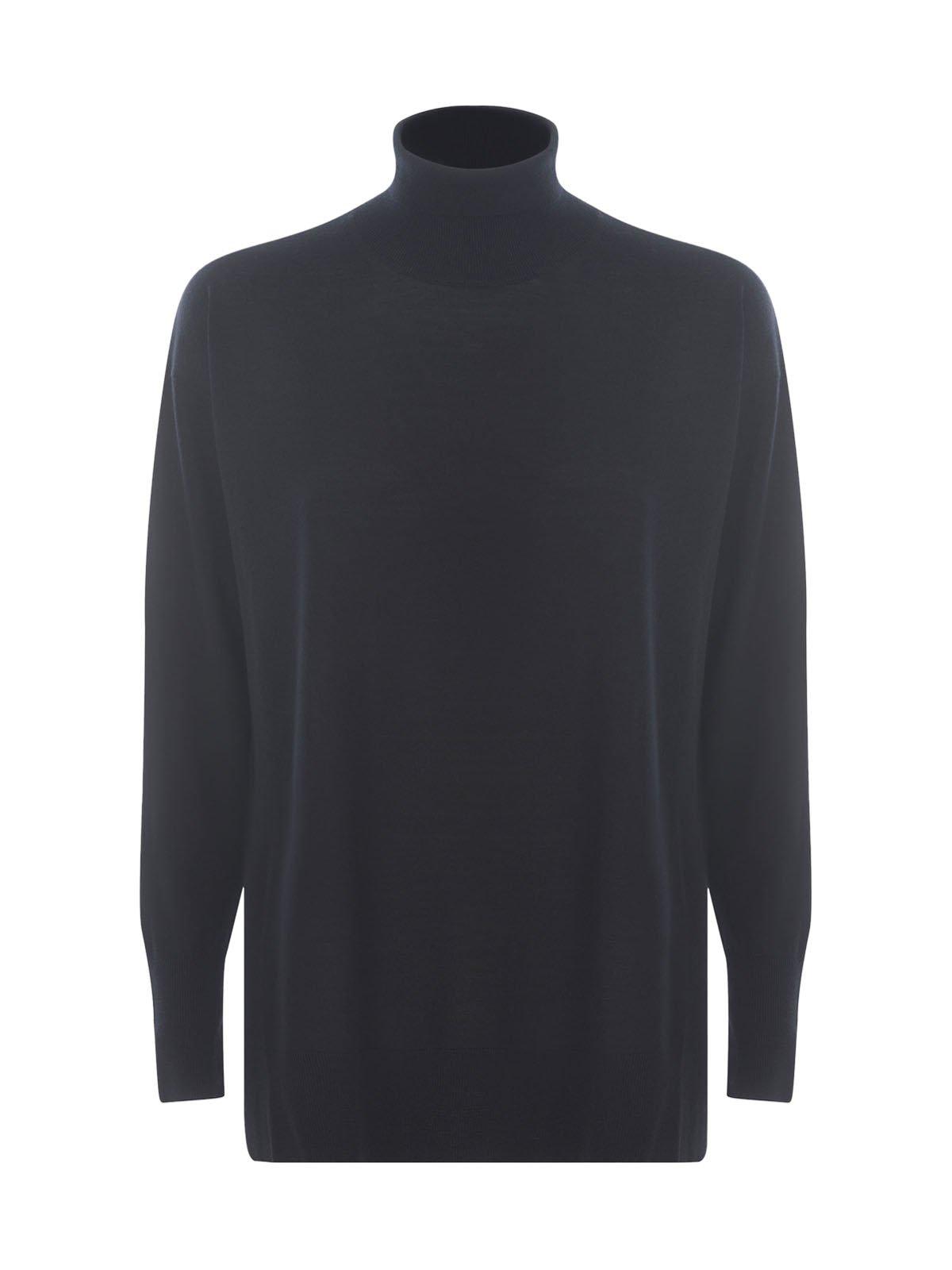 Shop 's Max Mara Turtleneck Knit Jumper In Nero