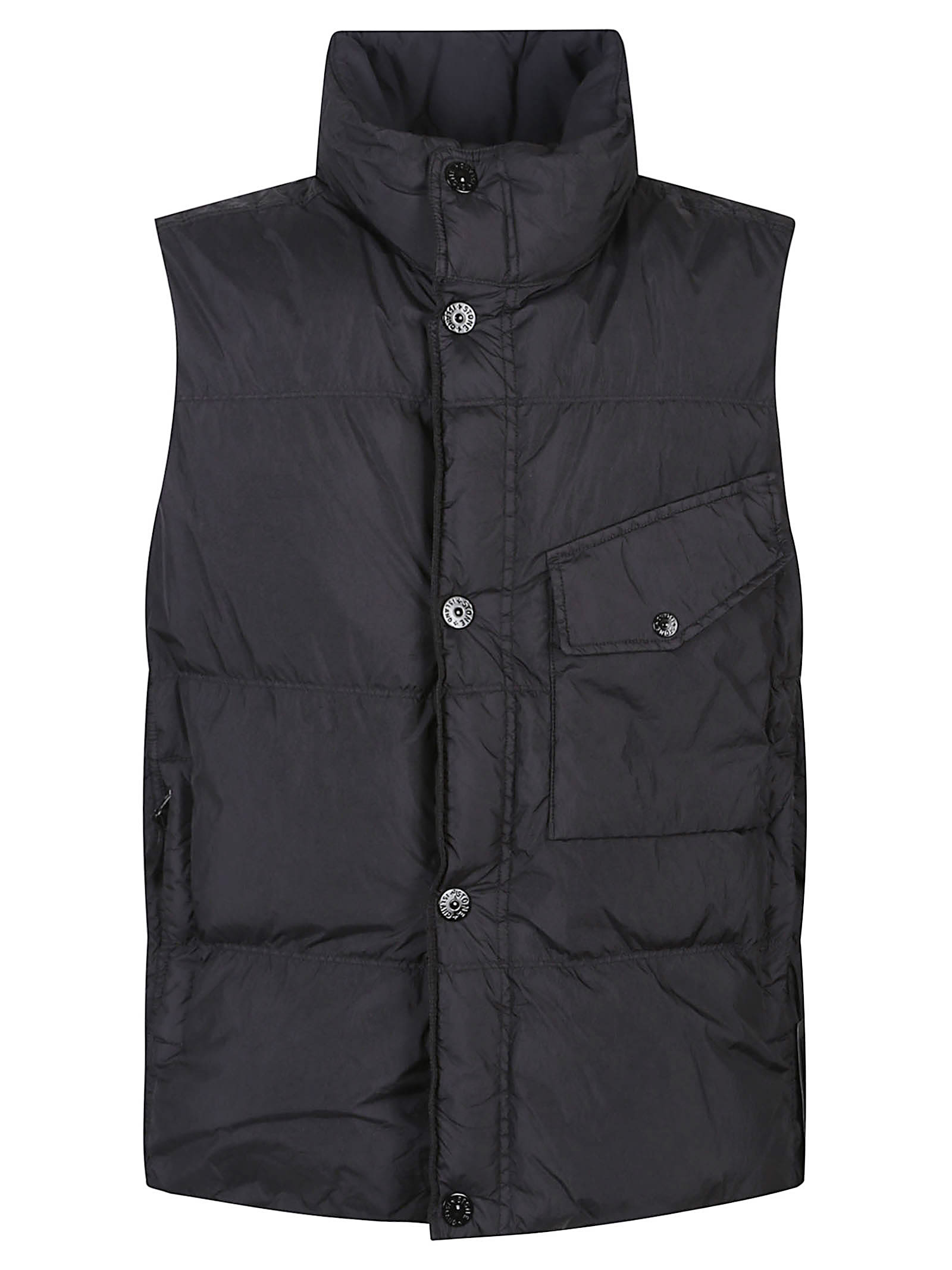 Stone Island Rds Down Vest In Black