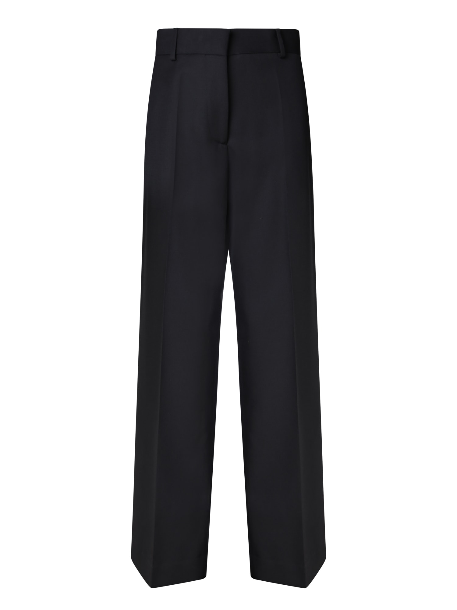 Shop Palm Angels Tailored Black Trousers In White
