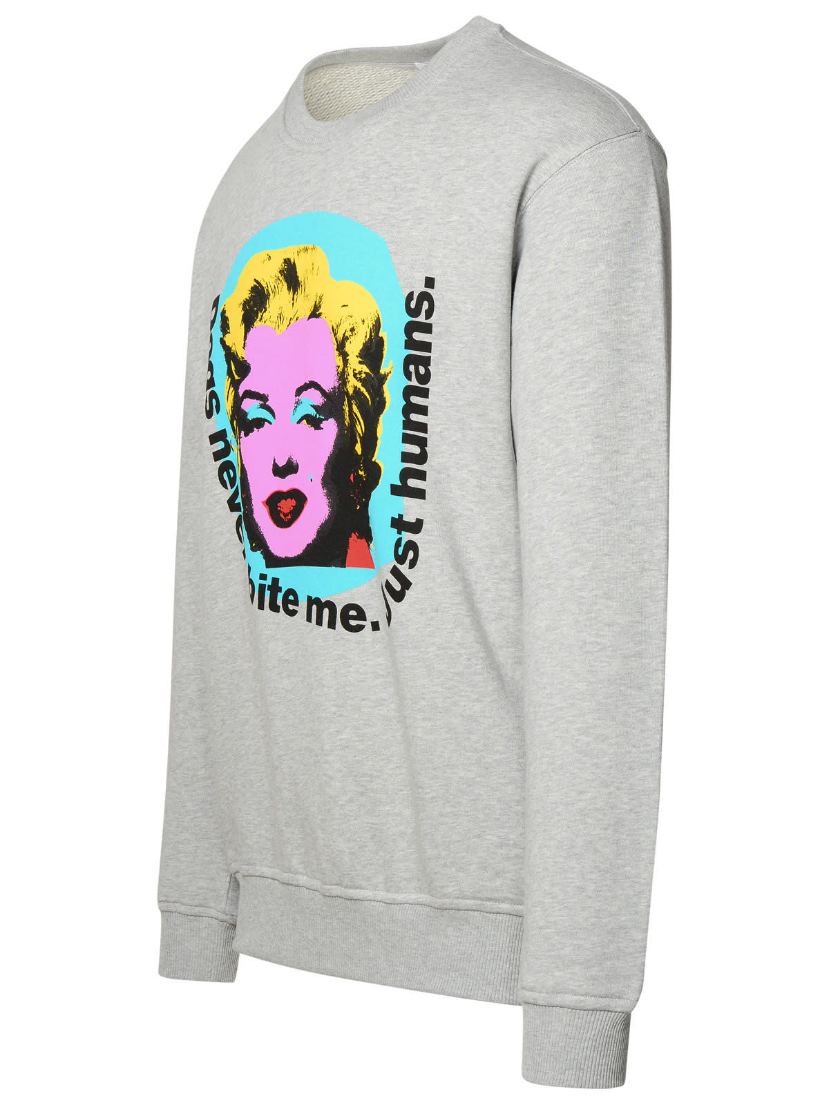 Shop Comme Des Garçons Shirt Marilyn Monroe Grey Cotton Sweatshirt