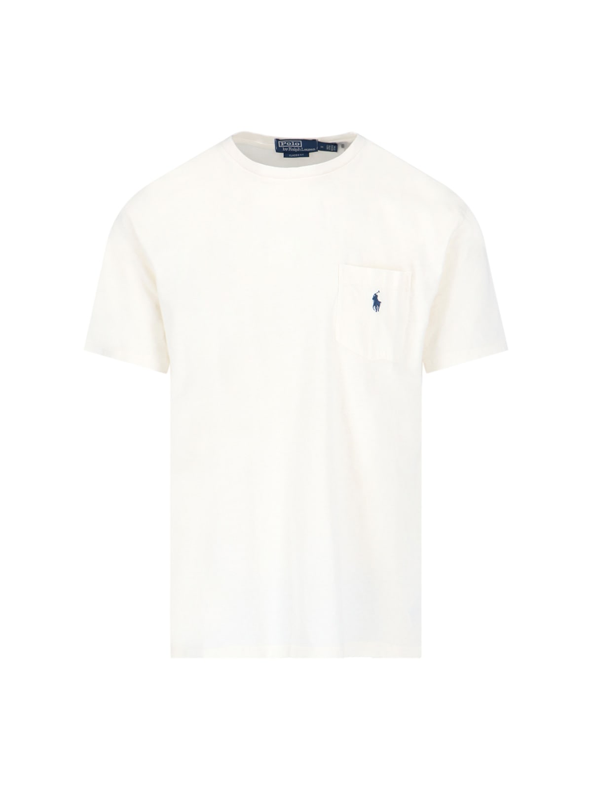 Shop Polo Ralph Lauren Logo T-shirt In Crema