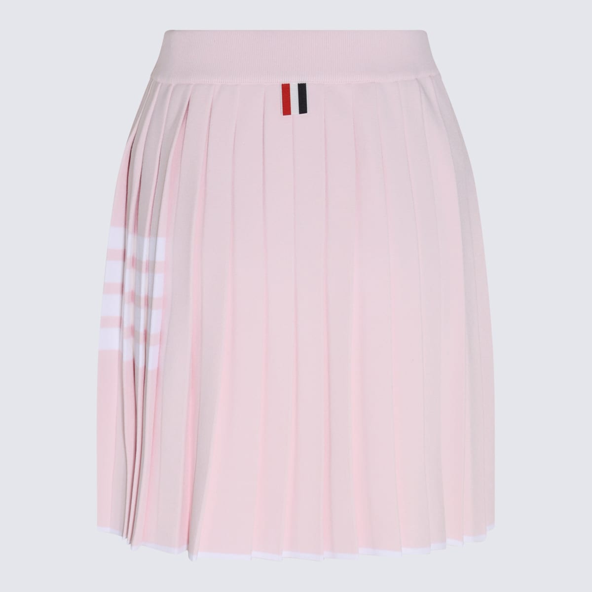 Shop Thom Browne Light Pink Viscose Blend 4-bar Skirt In Lt Pink