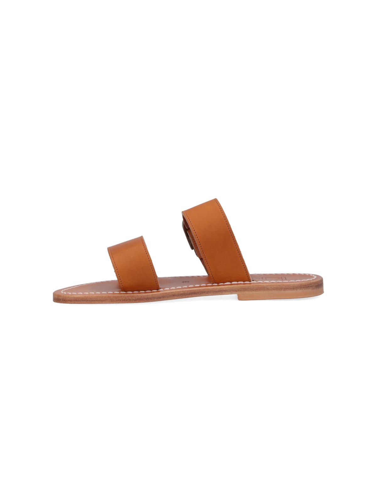 Shop Kjacques Carcaso Sandals In Brown