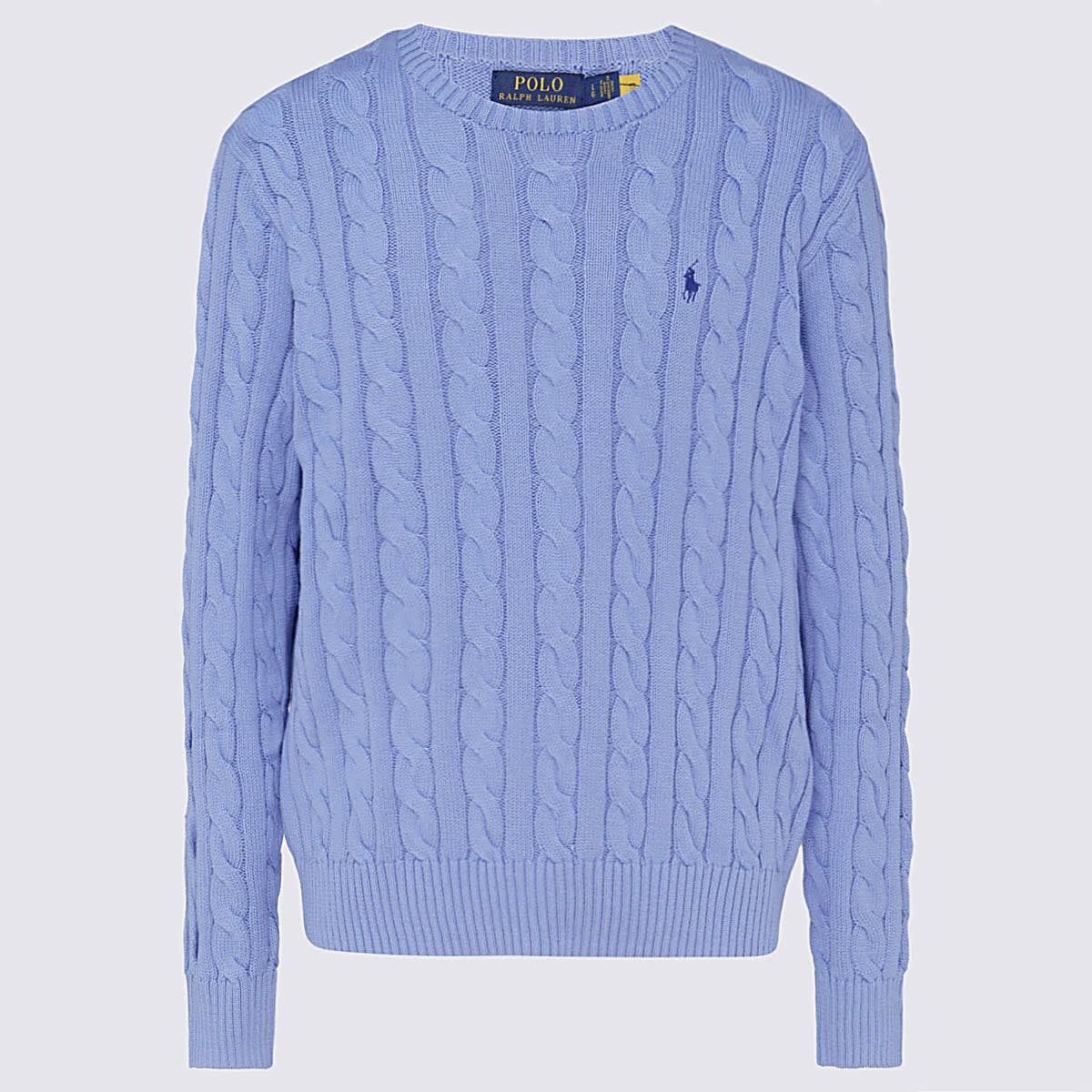 Light Blue Cotton Knitwear