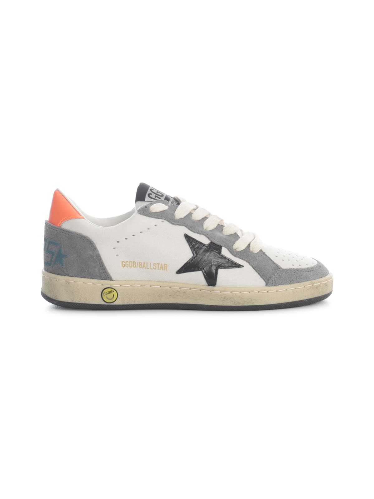 Golden Goose Ball Star Leather Upper Shiny Leather Star Suede Heel