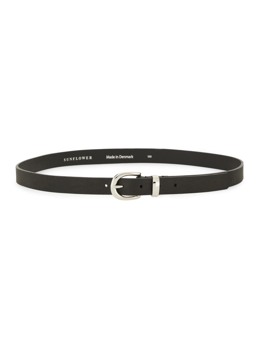 Sunflower Leather Belt In Black