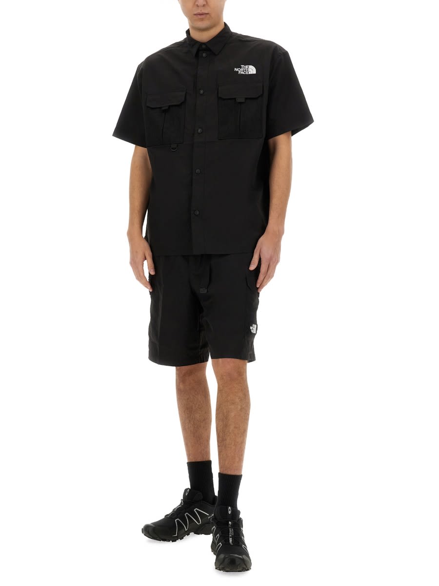 Shop The North Face Logo Print Shirt In Black