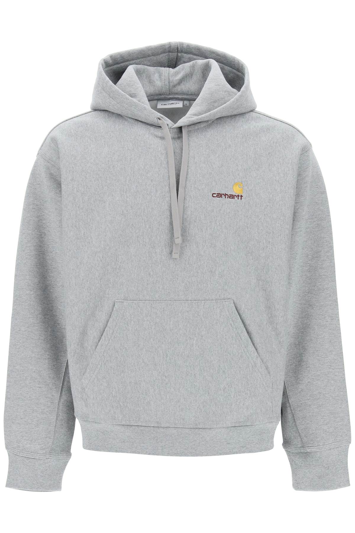 Carhartt American Script Hoodie In Gray