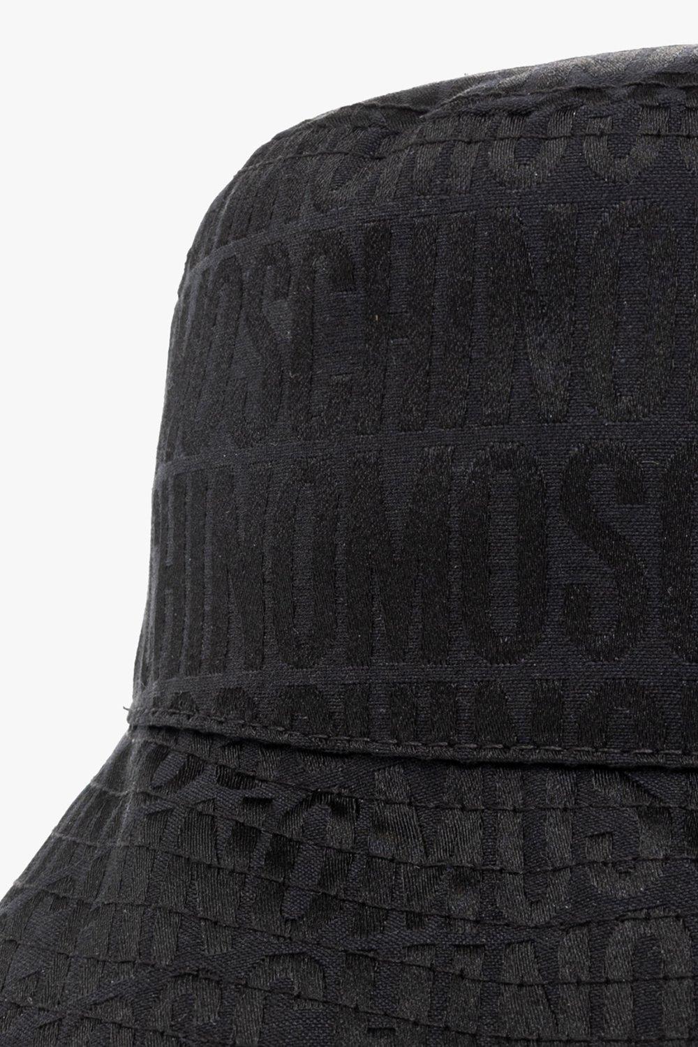 Shop Moschino Allover Logo Jacquard Bucket Hat