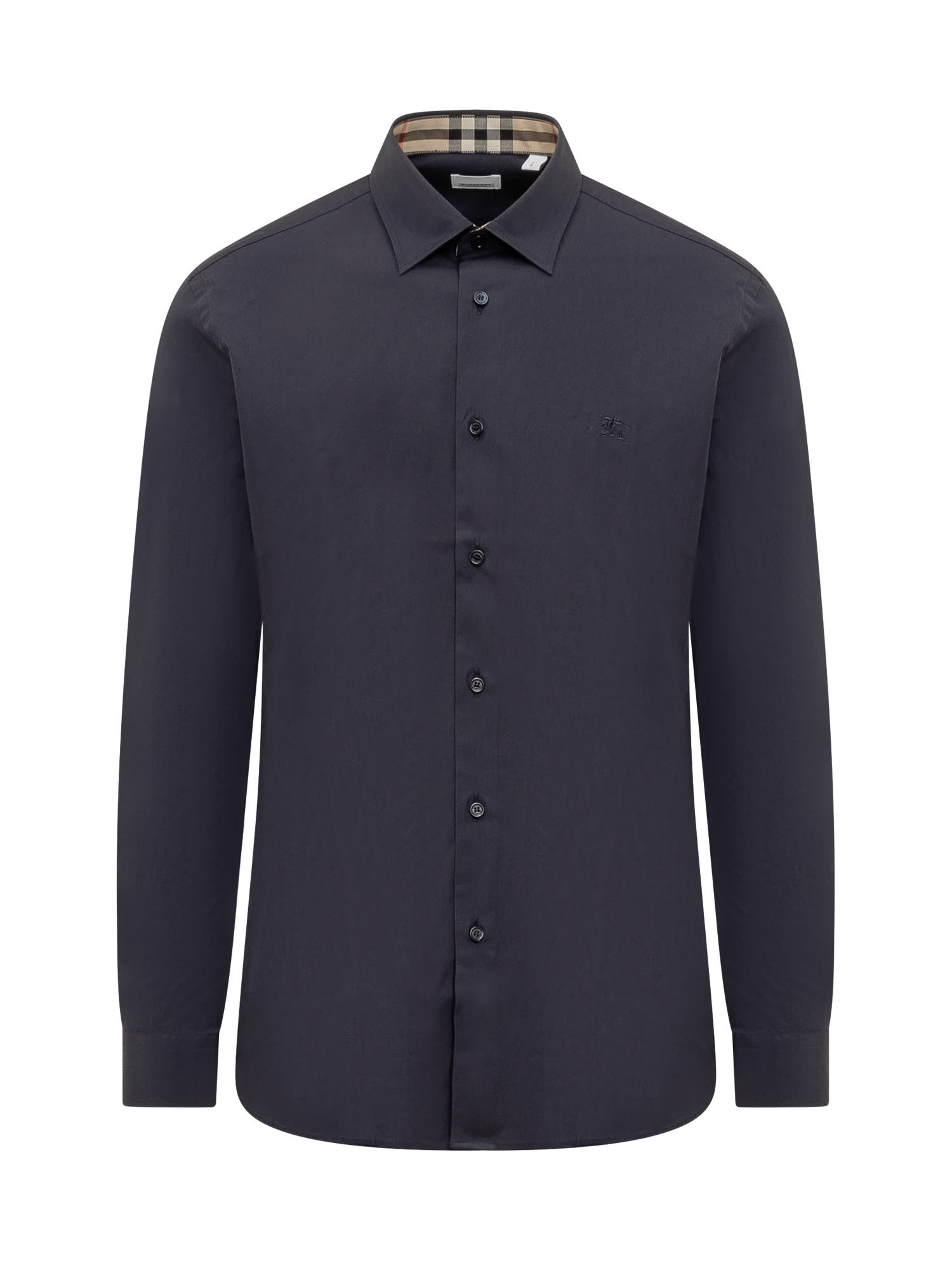 Shop Burberry Shirt In Navy