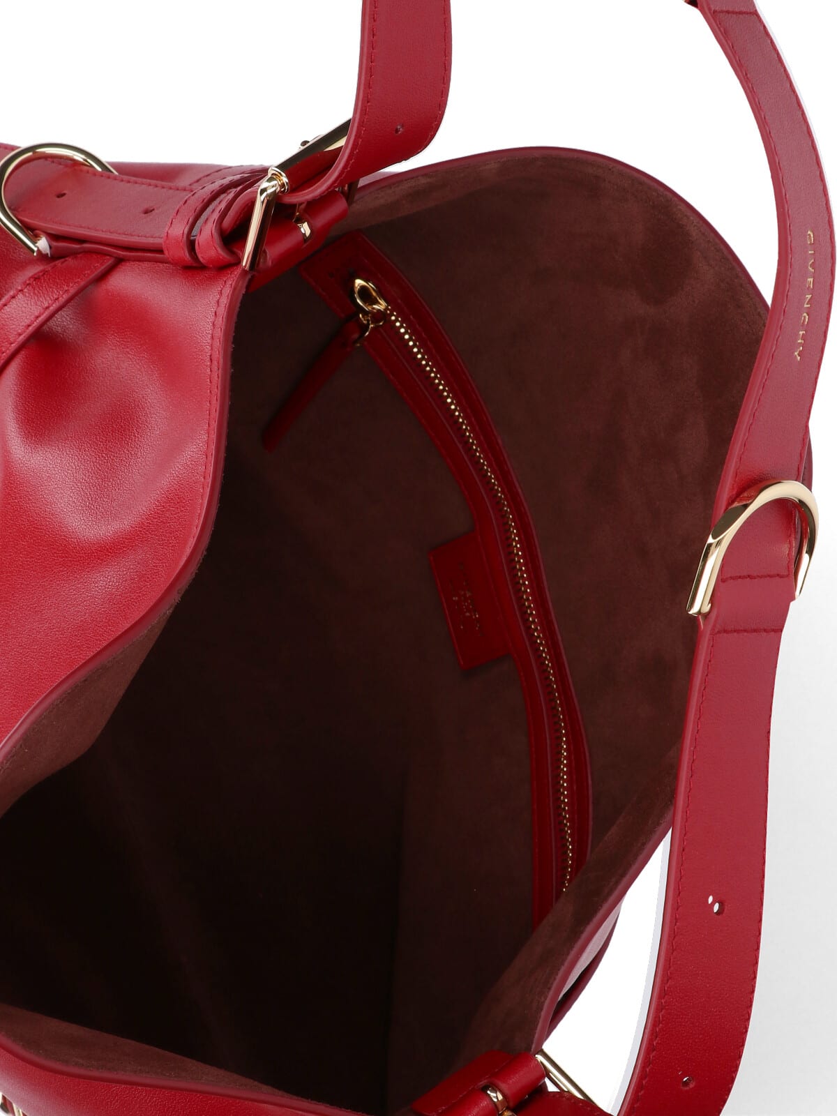 Givenchy Womens Dark Red Voyou Medium Leather Shoulder Bag In Red