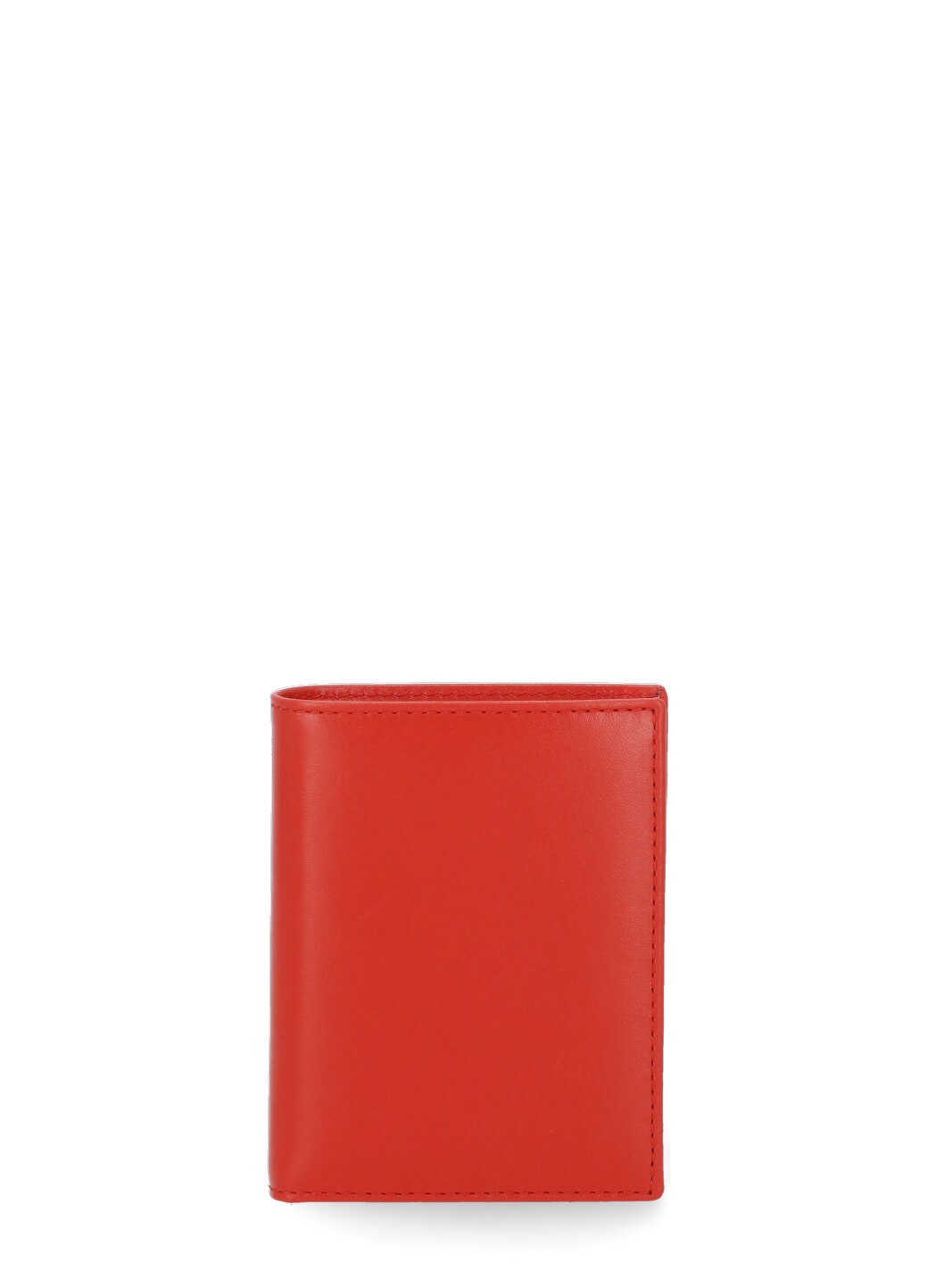 Comme Des Garçons Leather Wallet In Red