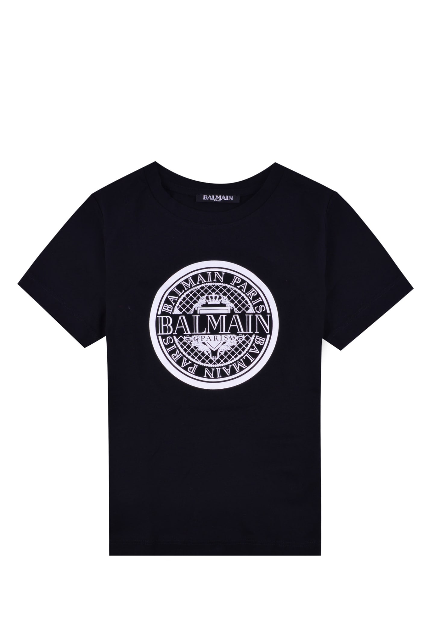 Balmain Kids' Cotton Jersey T-shirt In Back