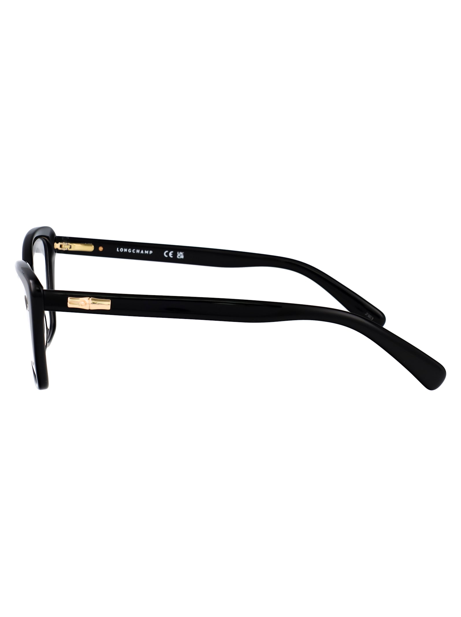 Longchamp Geometric Flat Mirror In Black